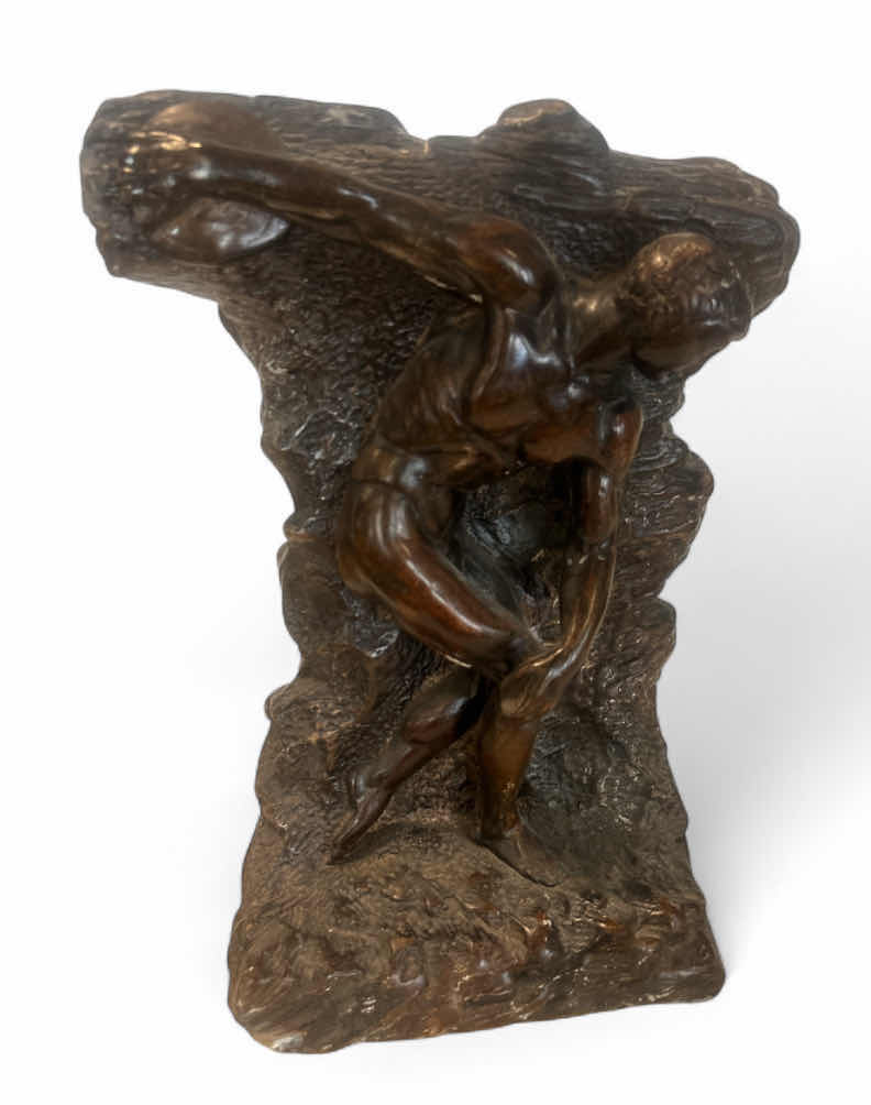 Photo 1 of BAYSHORE ART STUDIO LARGE DISCUS SCULPTURE 1969 H16”  $300