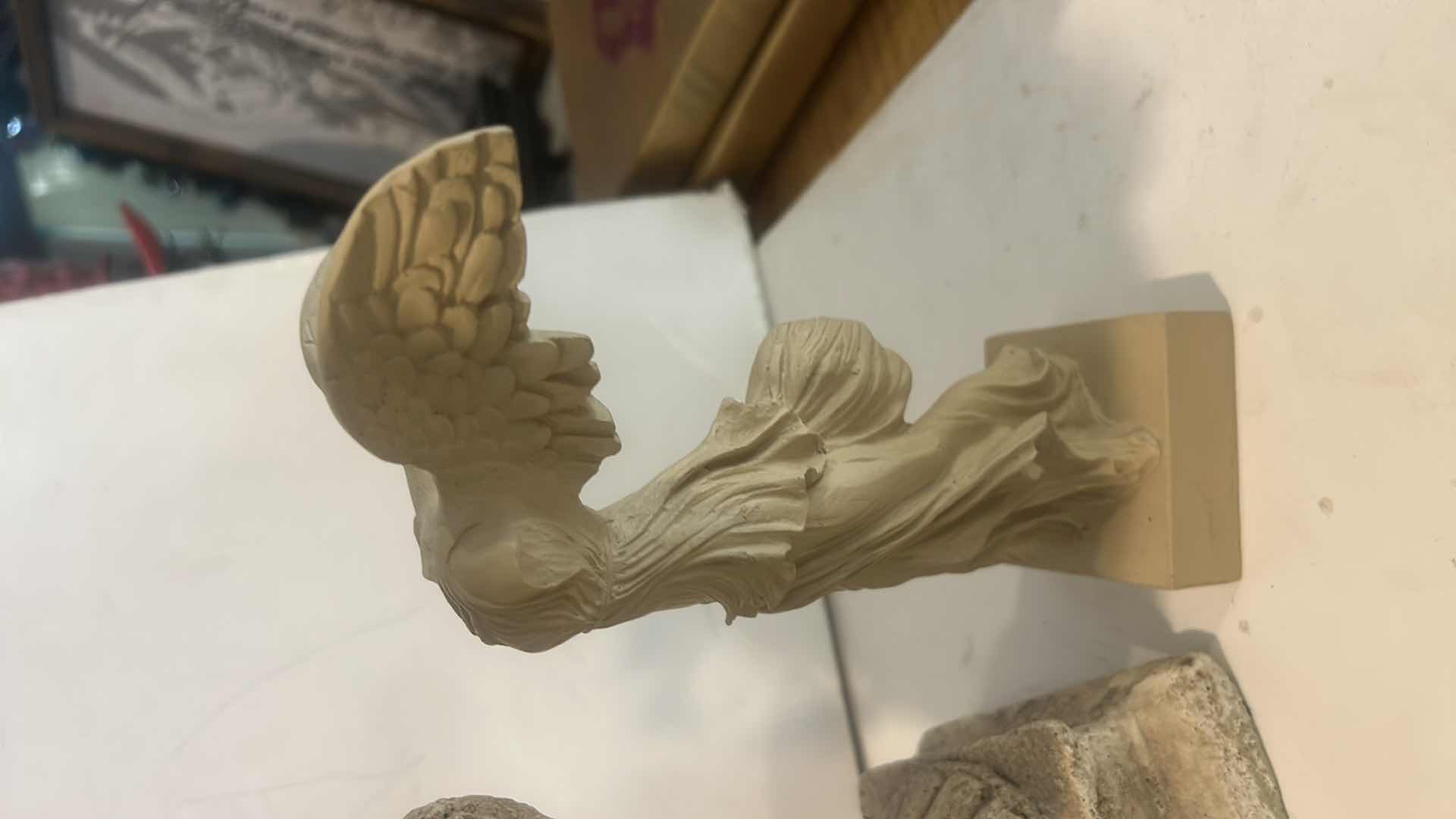 Photo 9 of 4 PC HOME DECOR - TOPIARY, POTTERY, STATUE AND PEWTER MUG (TALLEST H 30”)