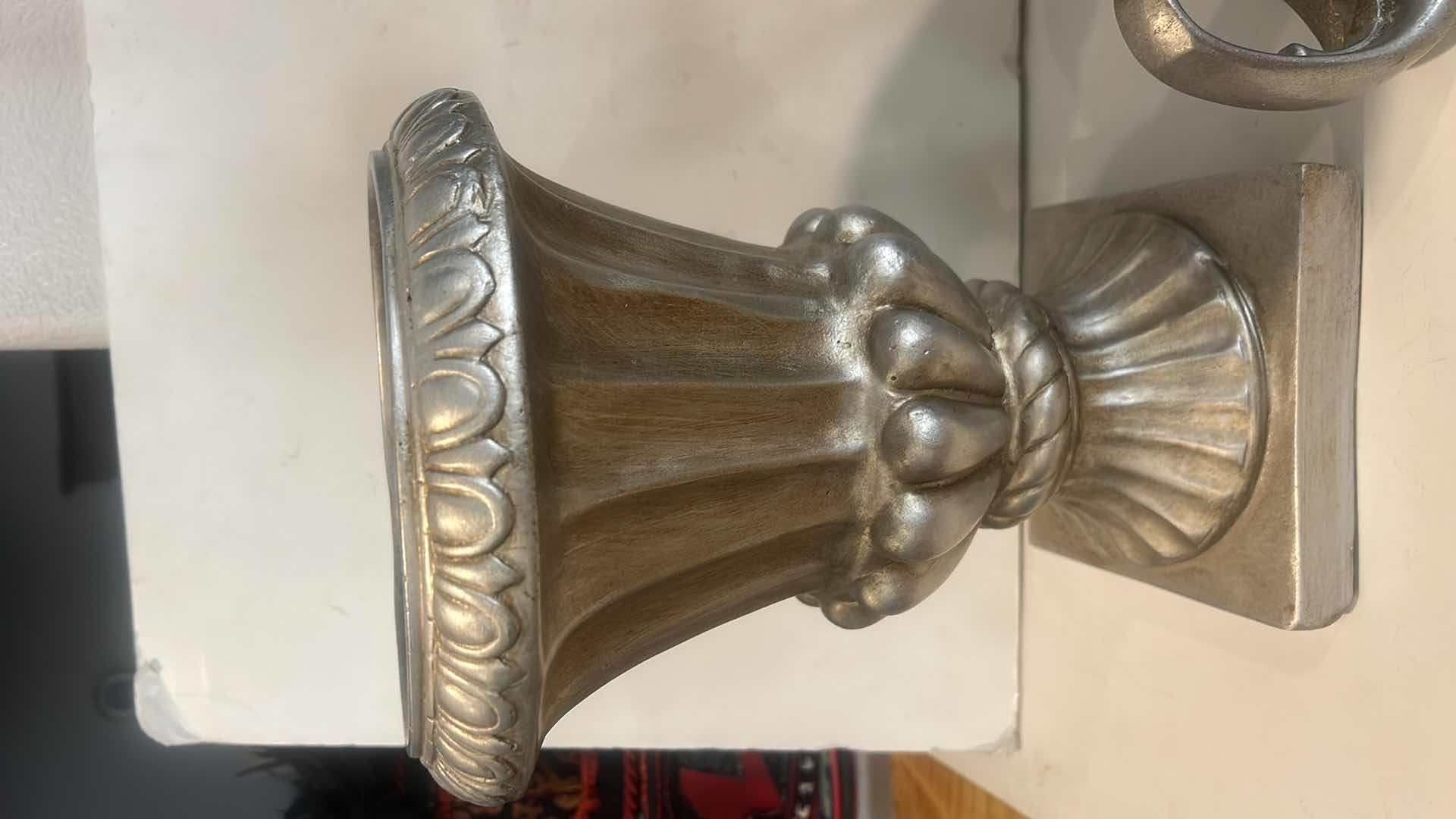 Photo 4 of 4 PC HOME DECOR - TOPIARY, POTTERY, STATUE AND PEWTER MUG (TALLEST H 30”)