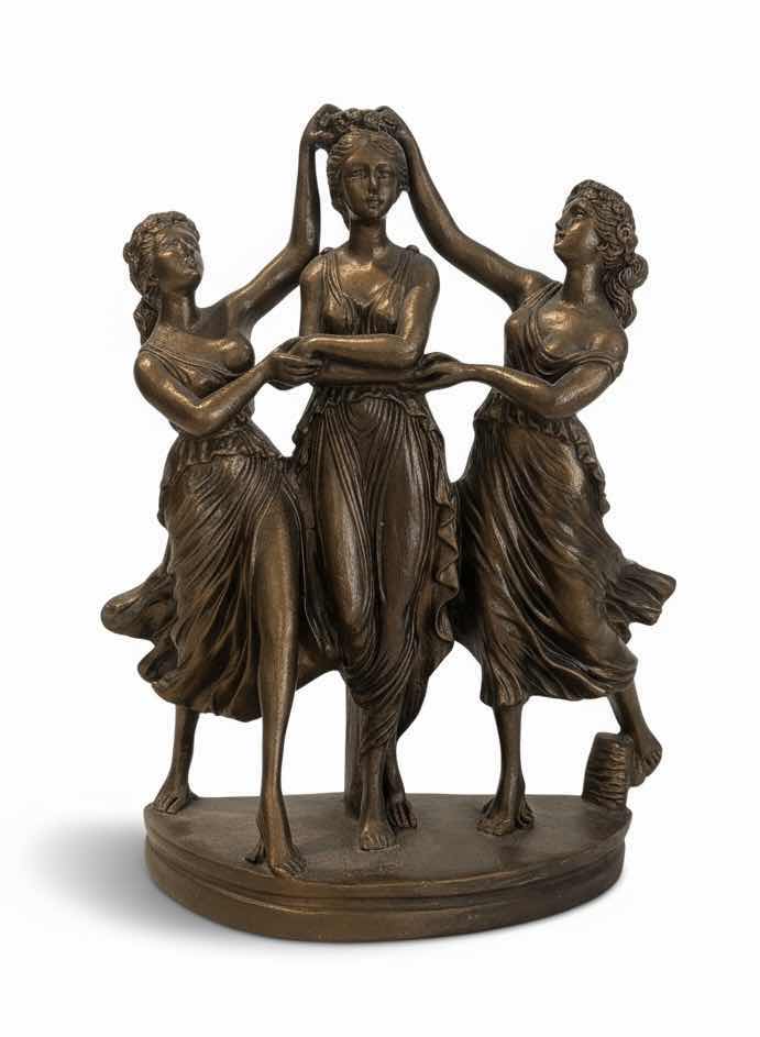 Photo 1 of GILDED CERAMIC STATUE - MADE IN ITALY H11”