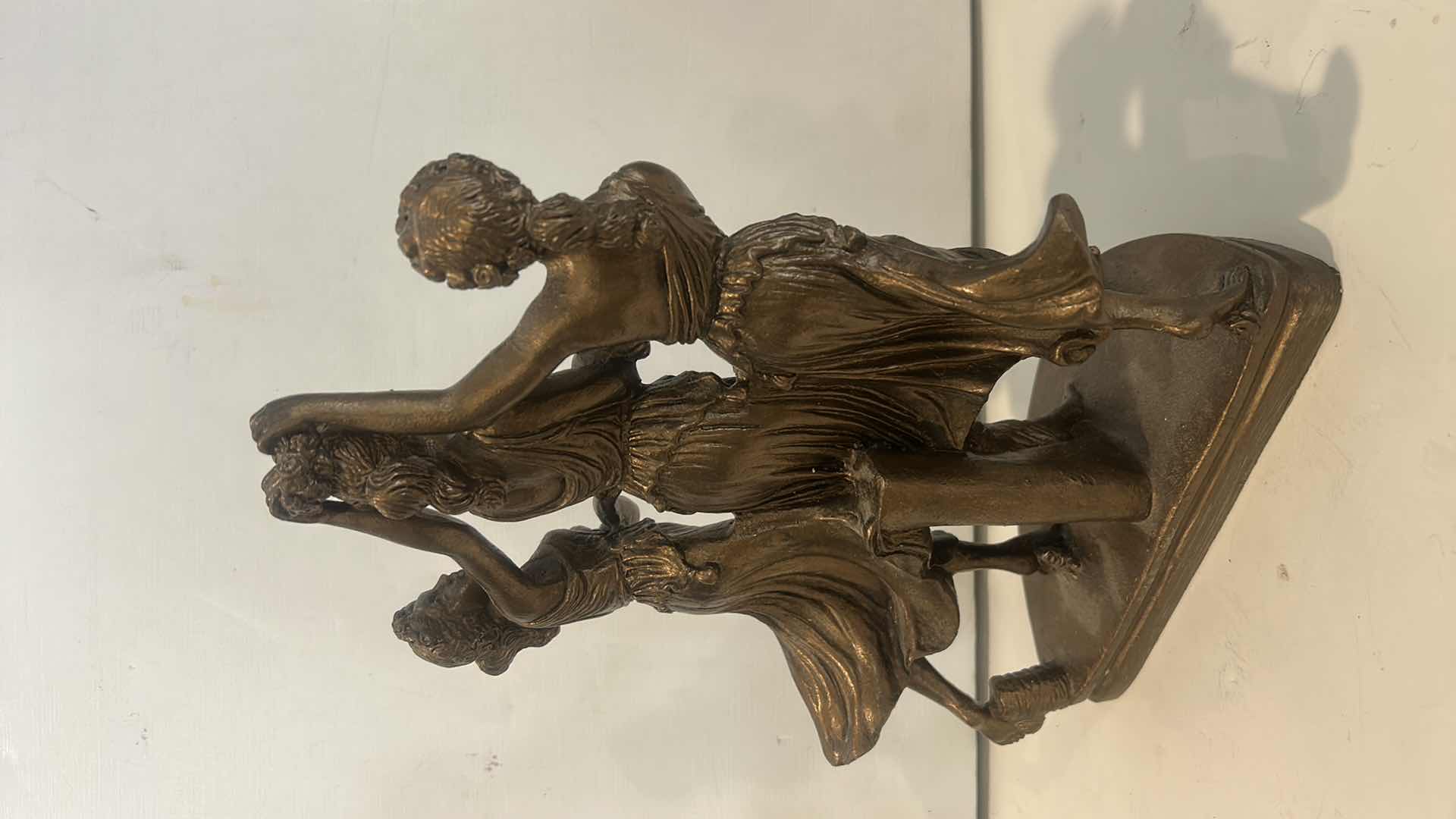 Photo 1 of GILDED CERAMIC STATUE - MADE IN ITALY H11”