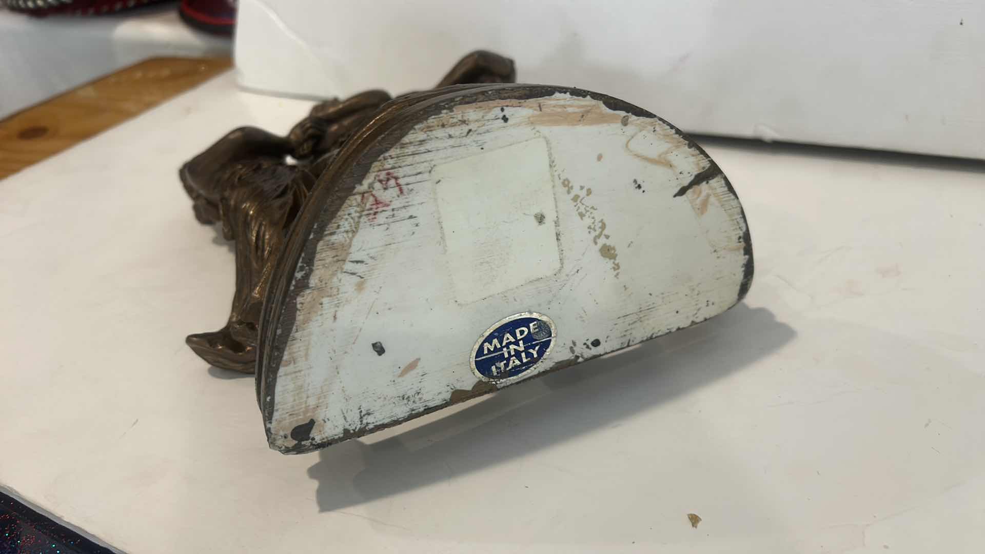 Photo 1 of GILDED CERAMIC STATUE - MADE IN ITALY H11”