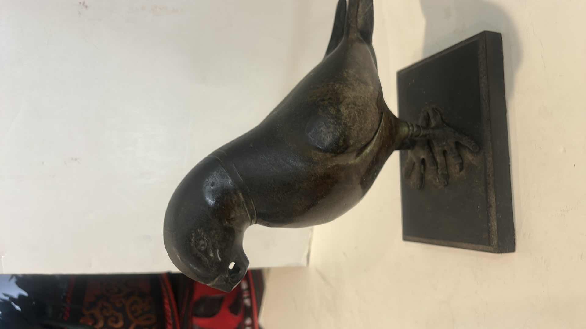 Photo 1 of METAL BIRD ON WOOD STAND H9”