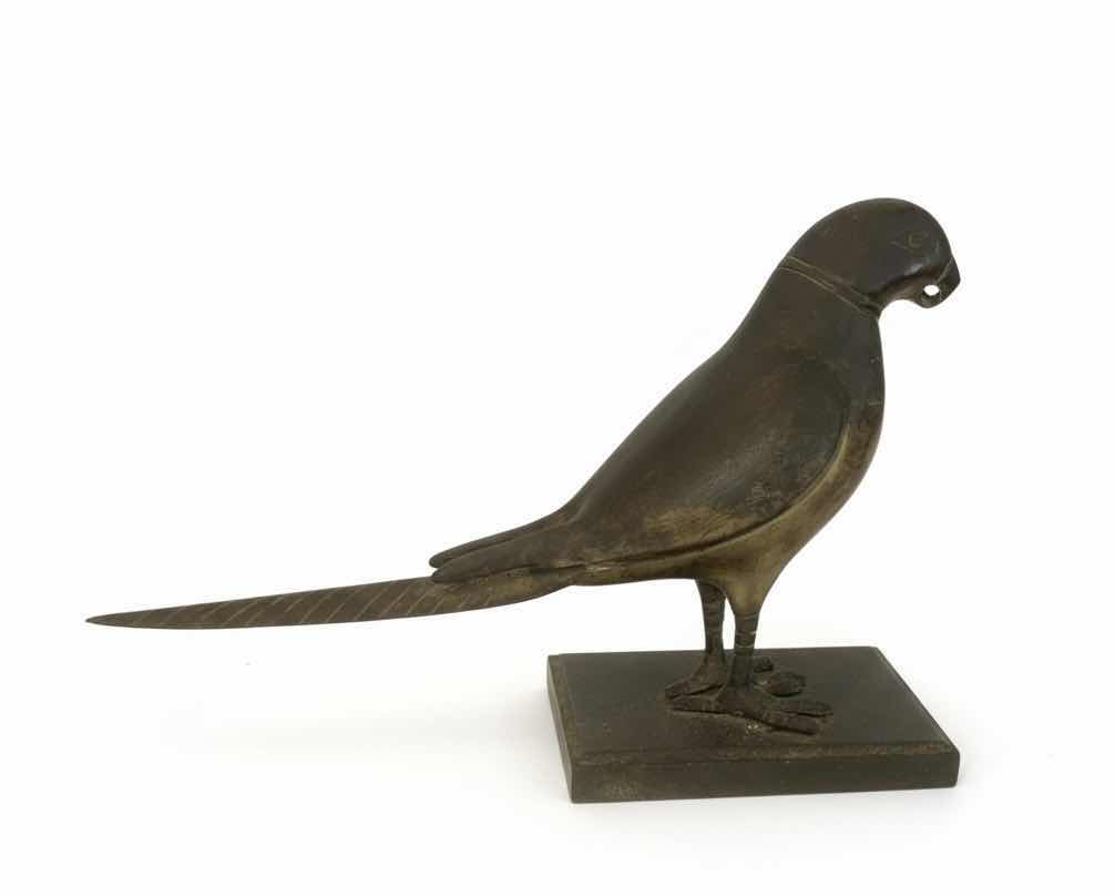 Photo 1 of METAL BIRD ON WOOD STAND H9”