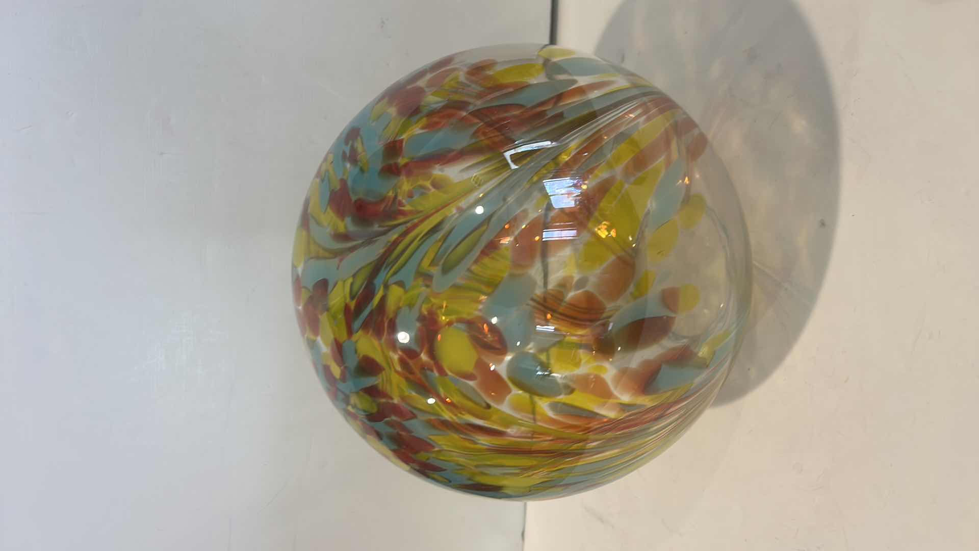 Photo 1 of HAND BLOWN GLASS GAZING BALL H10”