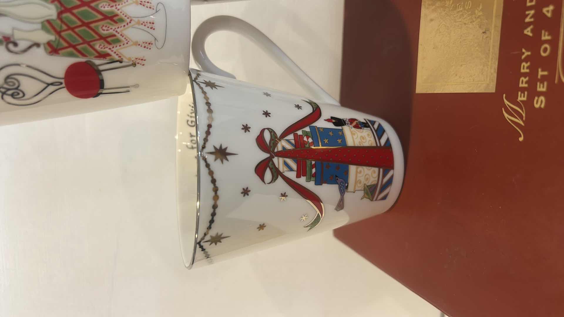 Photo 1 of NEW LENOX MERRY AND BRIGHT SET OF 4 MUGS