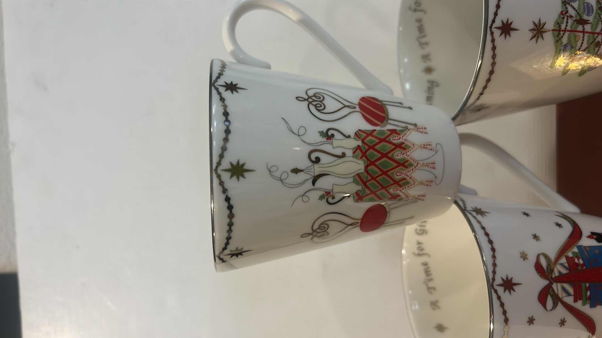 Photo 1 of NEW LENOX MERRY AND BRIGHT SET OF 4 MUGS