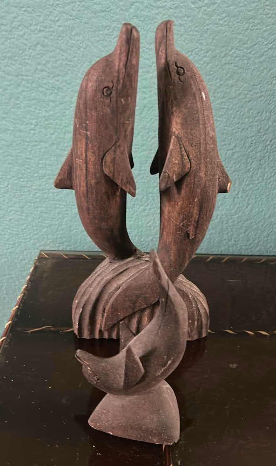 Photo 1 of 2 WOODEN DOLPHINS
