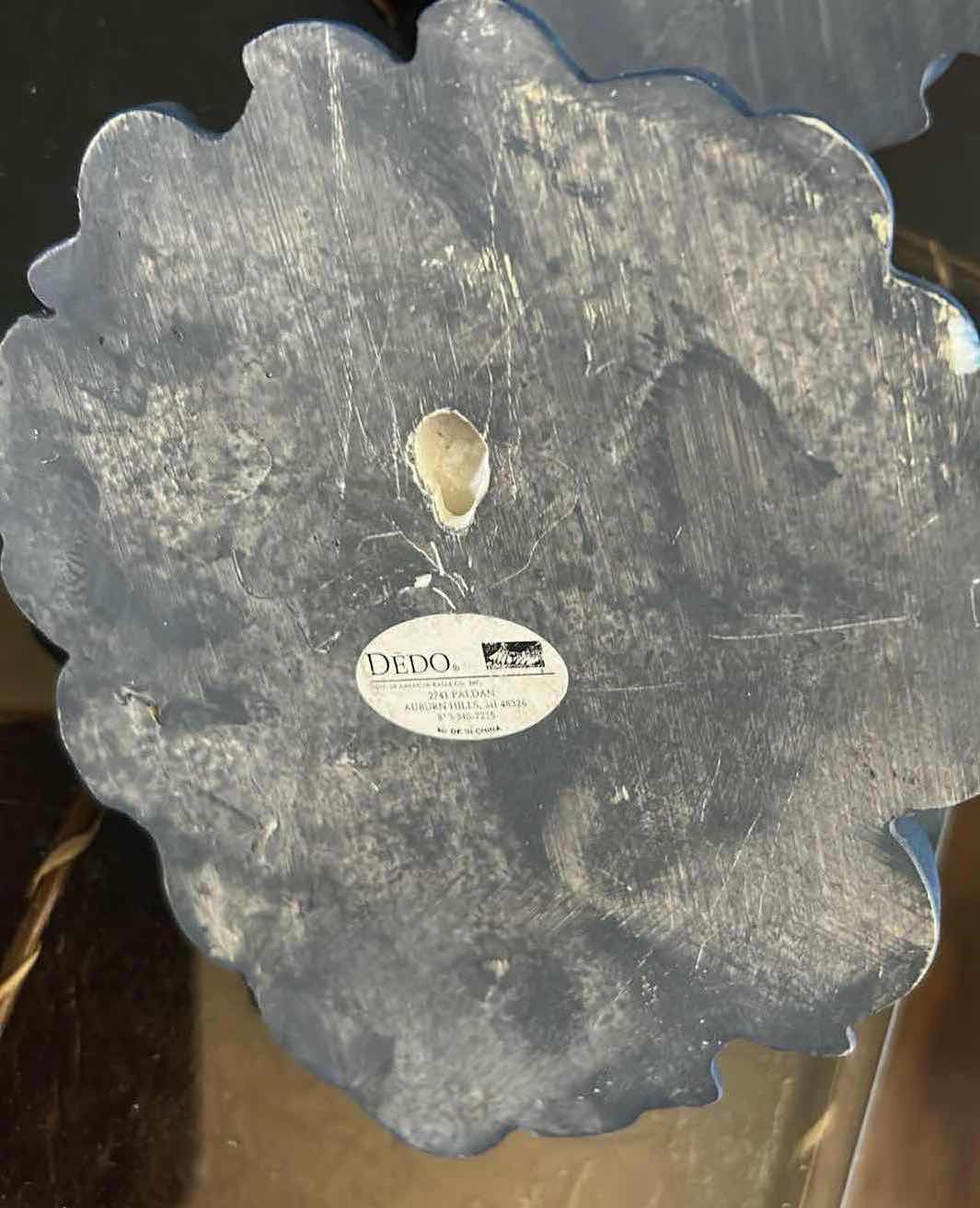 Photo 3 of 2 BLUE PLASTER NORTH WIND WALL DECOR