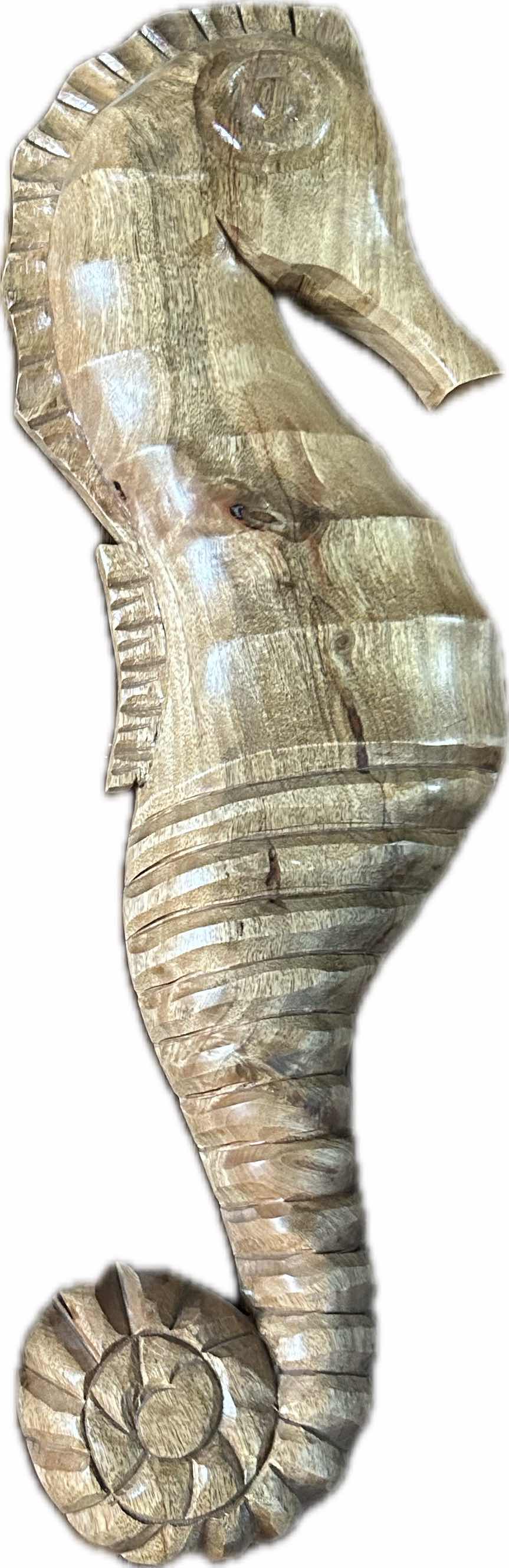 Photo 1 of 2 WOODEN SEAHORSES WALL DECOR & PLASTER SEAHORSE