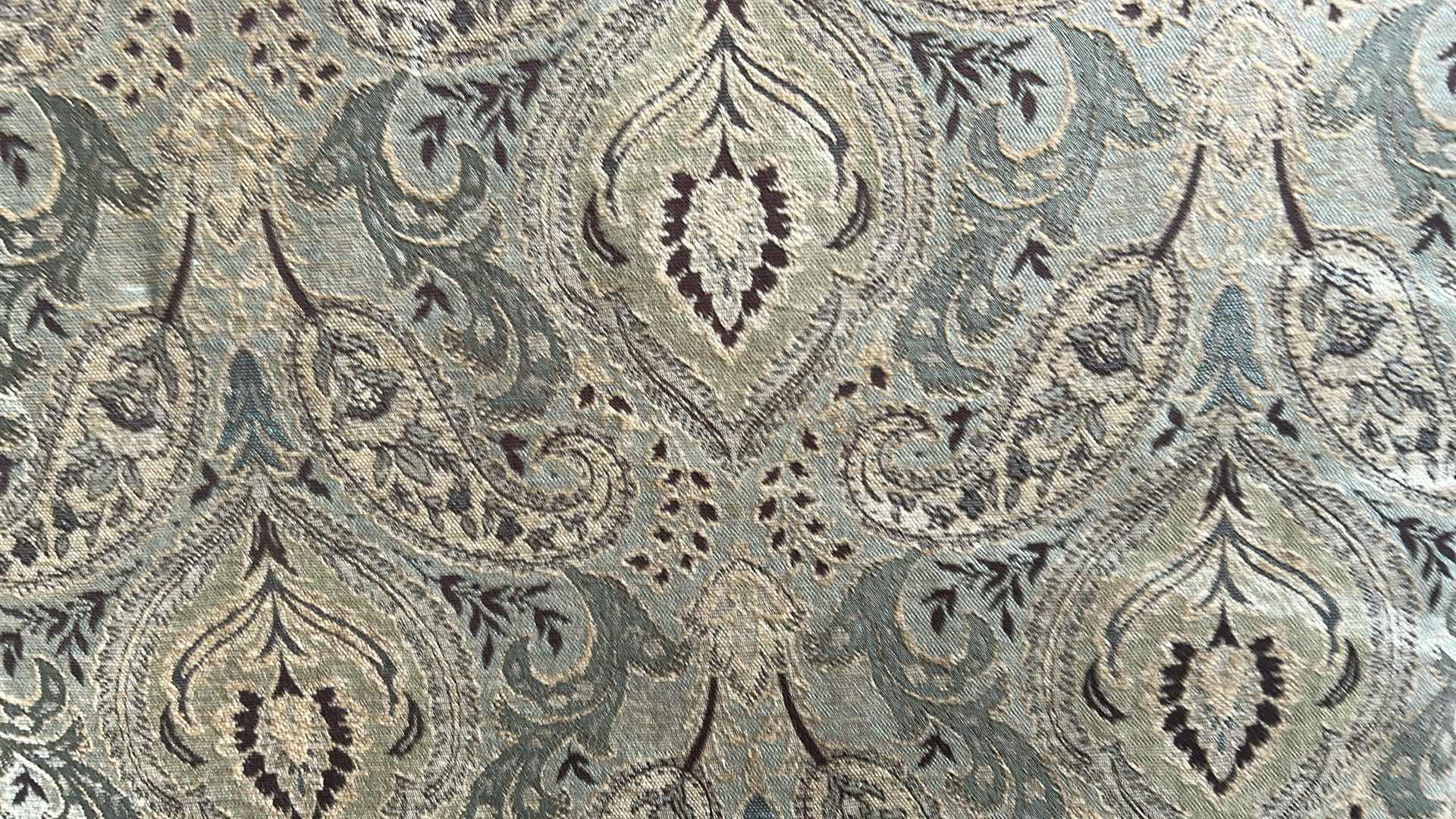 Photo 1 of PAISLEY PATTERN FABRIC MODULAR SLIPPER CHAIR