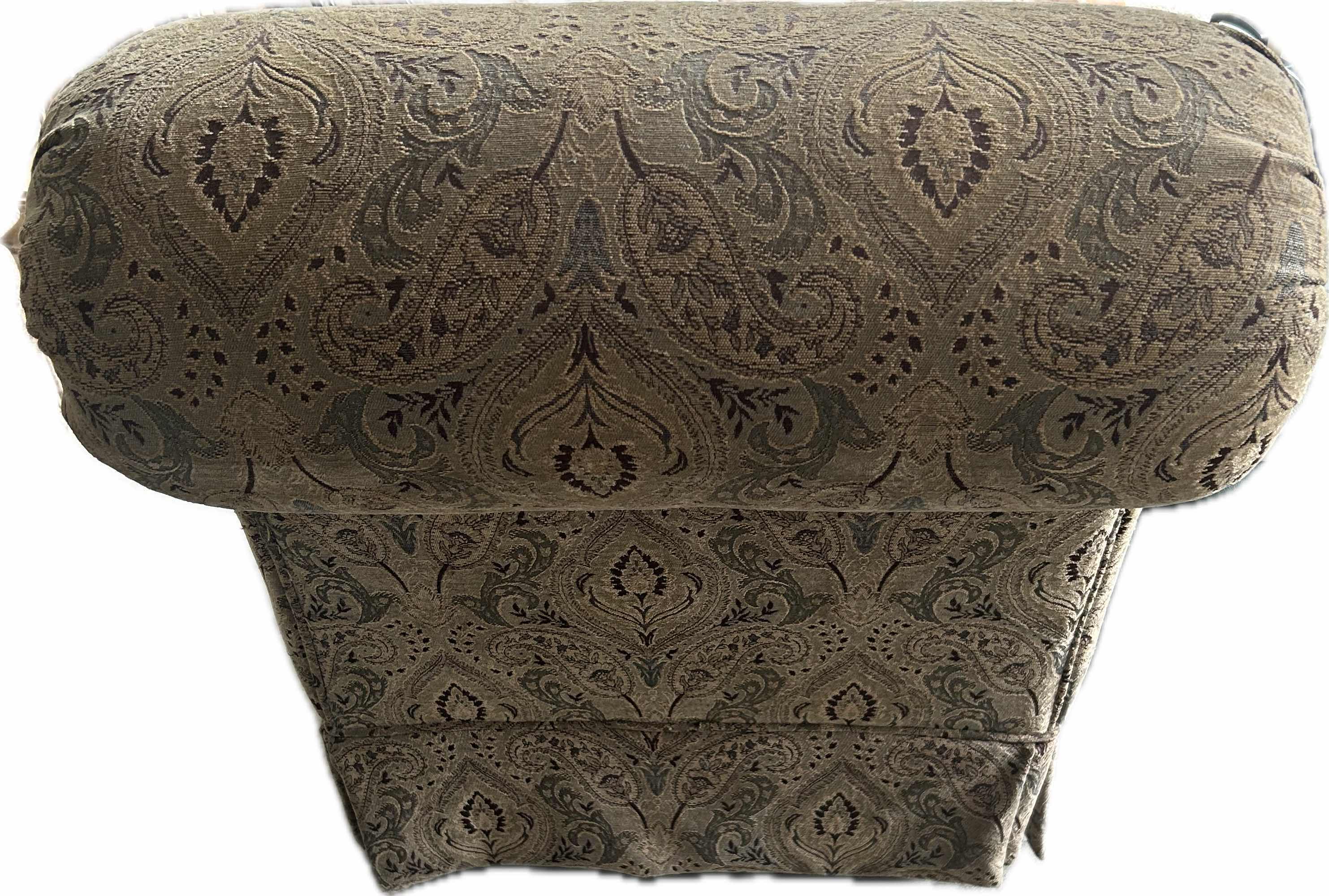Photo 1 of PAISLEY PATTERN FABRIC MODULAR SLIPPER CHAIR