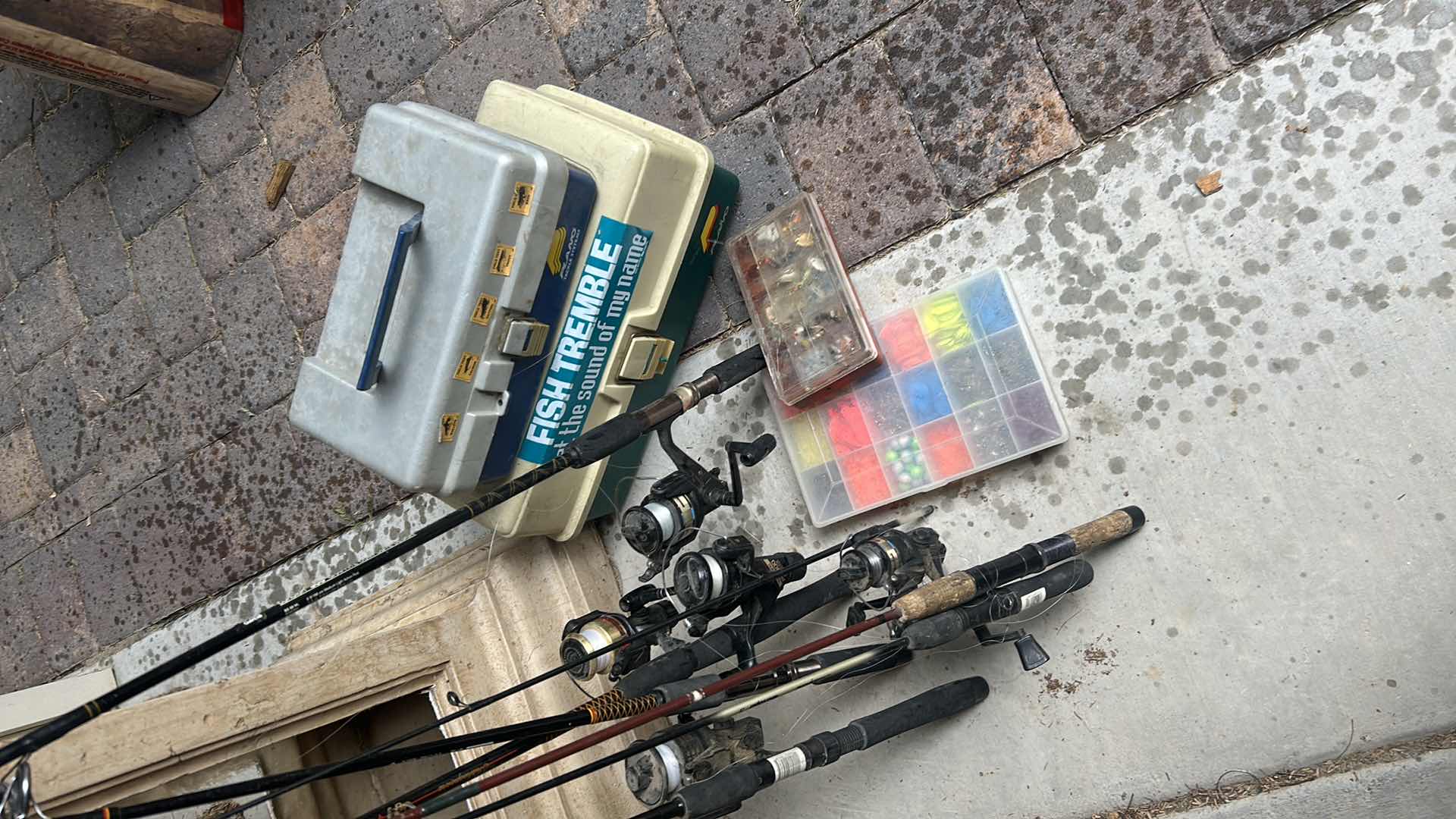 Photo 1 of 5 FISHING RODS W ACCESSORIES