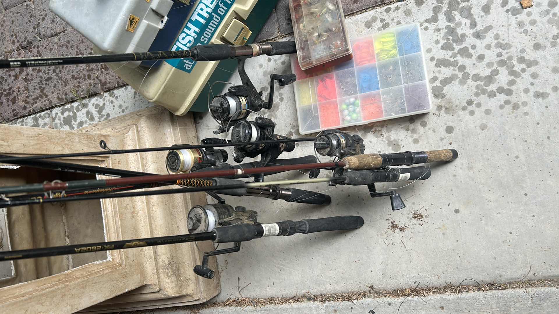 Photo 1 of 5 FISHING RODS W ACCESSORIES