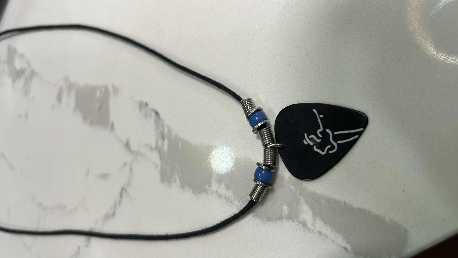 Photo 1 of 2 MENS / WOMENS JEWELRY- GUITAR PICK NECKLACE AND HARMONICA NECKLACE