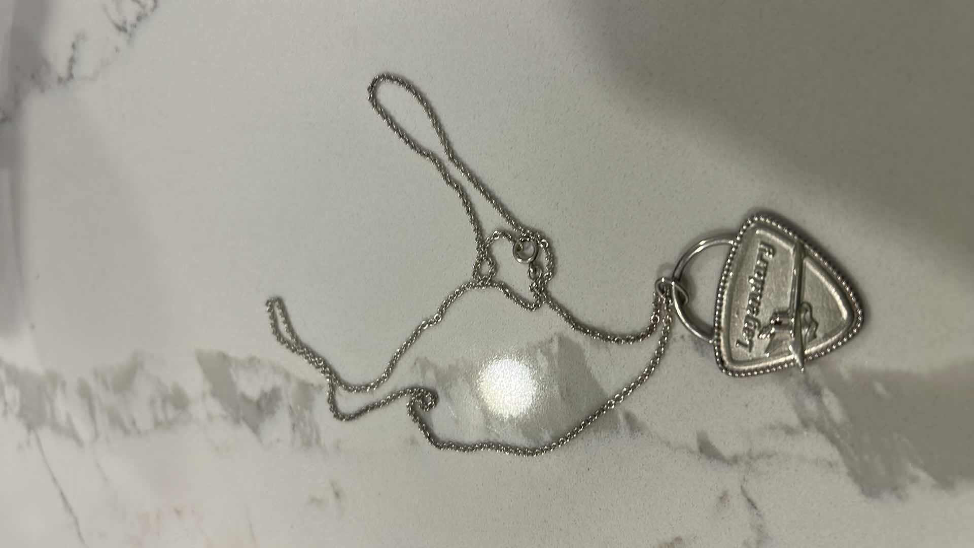 Photo 3 of 2 STERLING SILVER LEGENDARY PENDANTS WITH CHAINS ( THICK CHAIN STAMPED 925 ITALY)