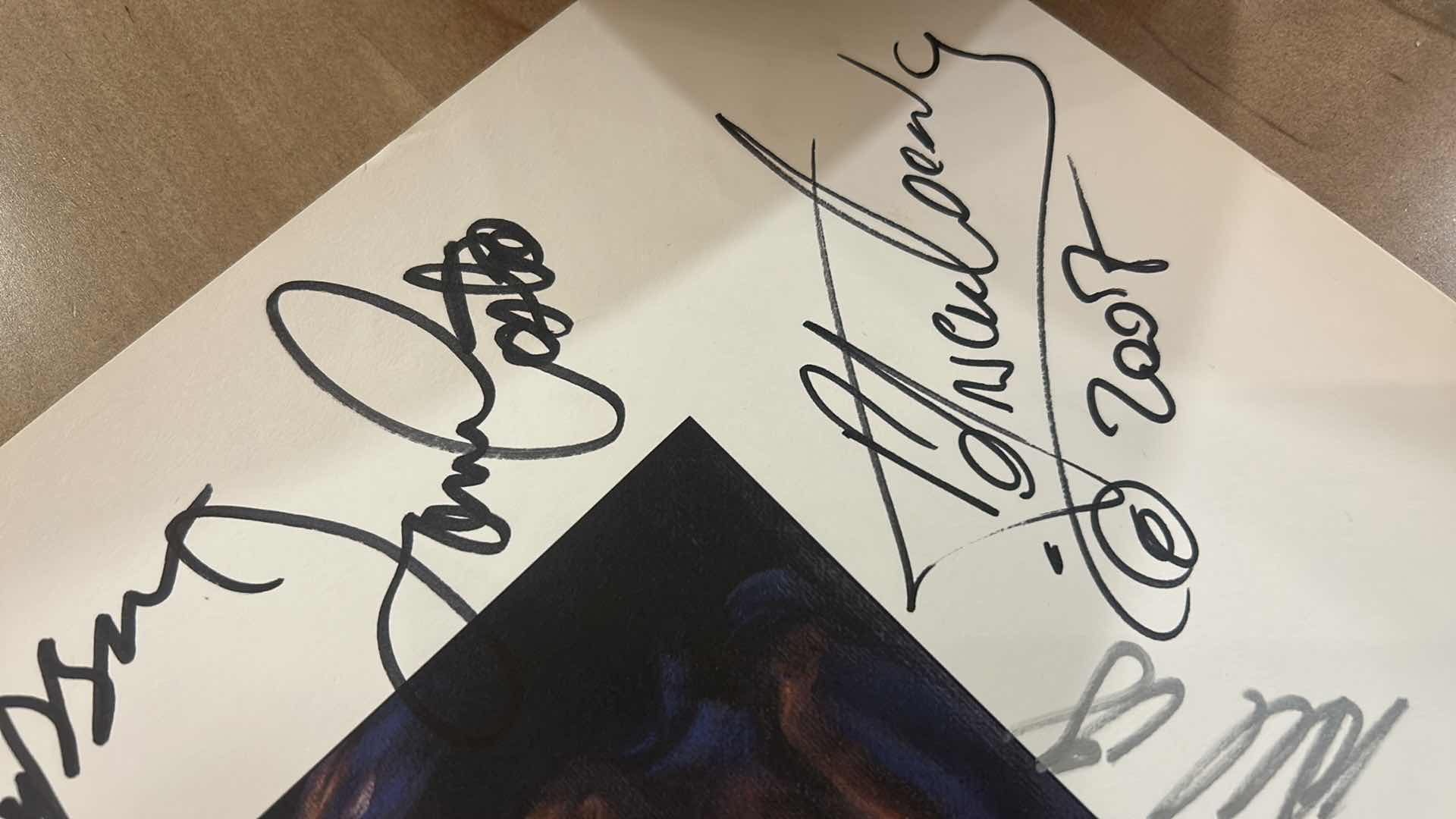 Photo 1 of AUTOGRAPHED LEGENDARY BLUES CRUISE POSTER - COMMEMORATIVE PAINTING BY DIANE RUSSELL 30” x H24 1/2”