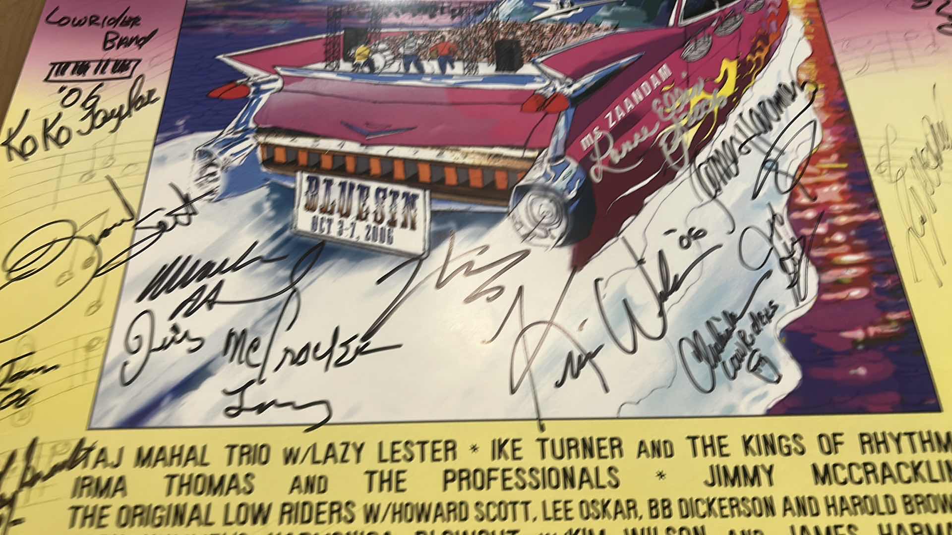 Photo 1 of AUTOGRAPHED LEGENDARY RHYTHM & BLUES CRUISE POSTER 28” x H22”