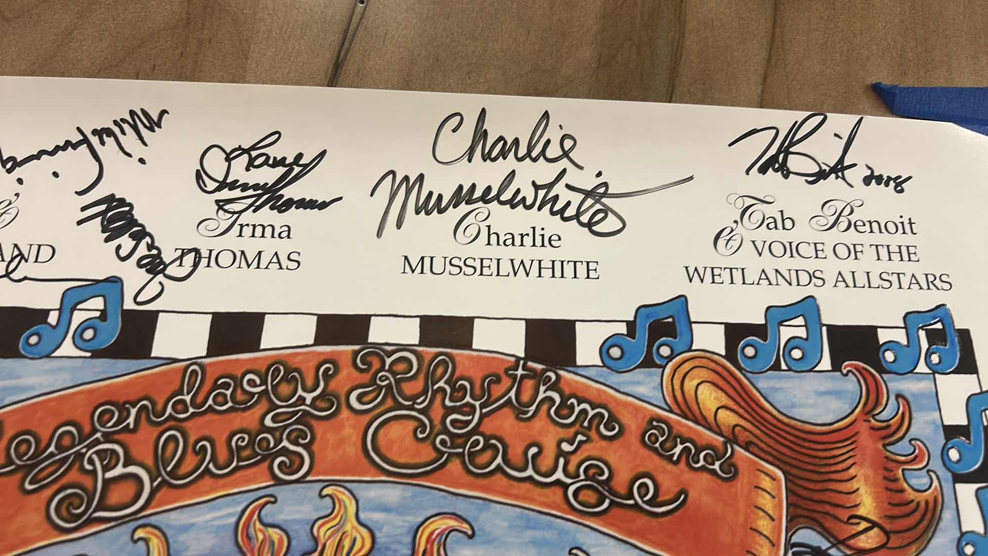 Photo 1 of AUTOGRAPHED LEGENDARY RYTHM & BLUES CRUISE POSTER 24 1/2“ x H20“