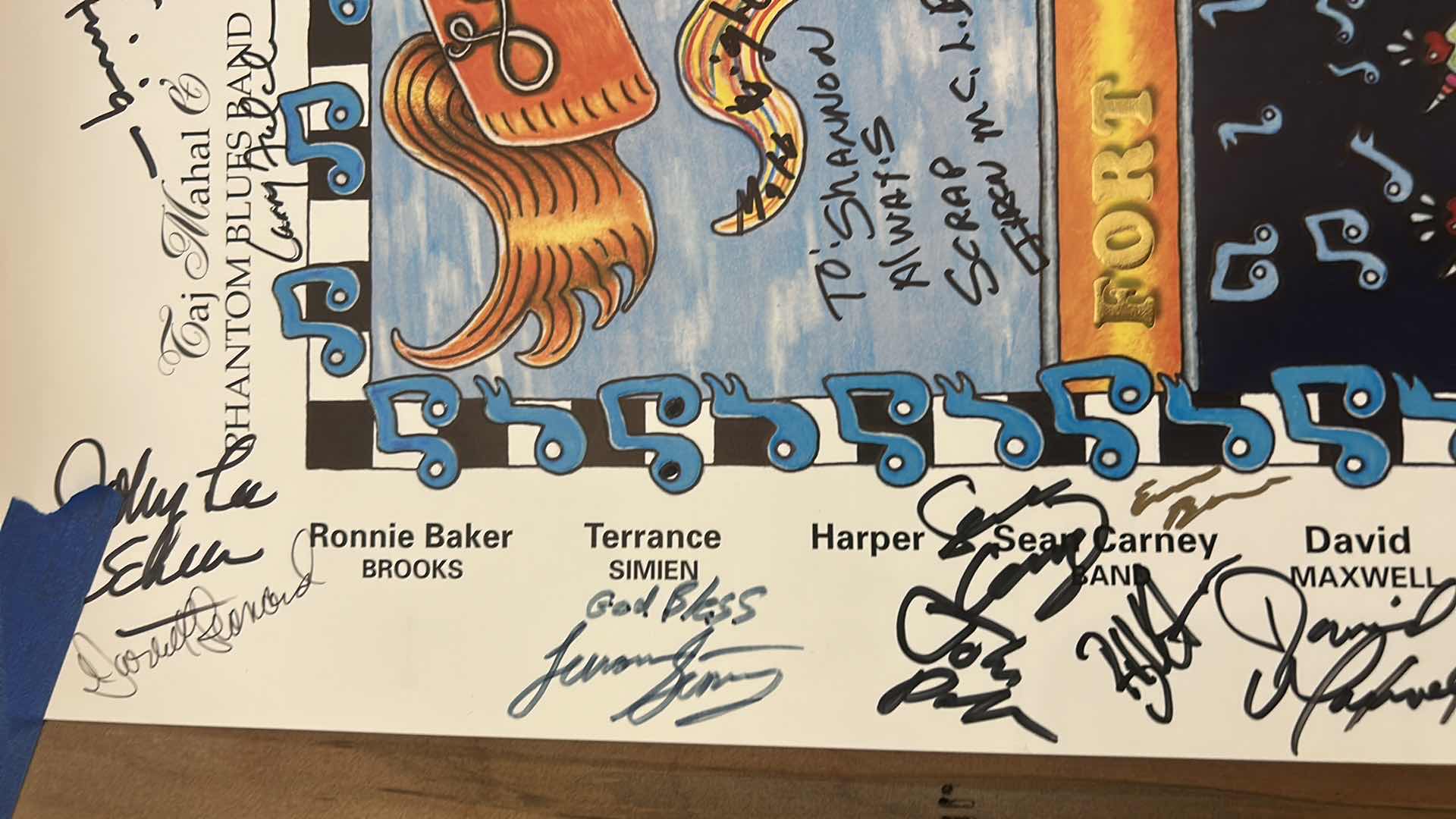 Photo 1 of AUTOGRAPHED LEGENDARY RYTHM & BLUES CRUISE POSTER 24 1/2“ x H20“