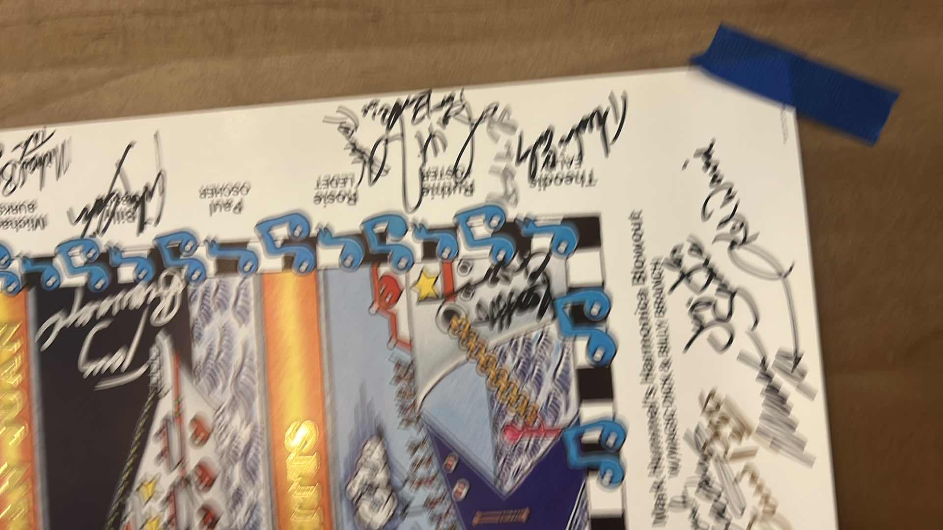 Photo 1 of AUTOGRAPHED LEGENDARY RYTHM & BLUES CRUISE POSTER 24 1/2“ x H20“