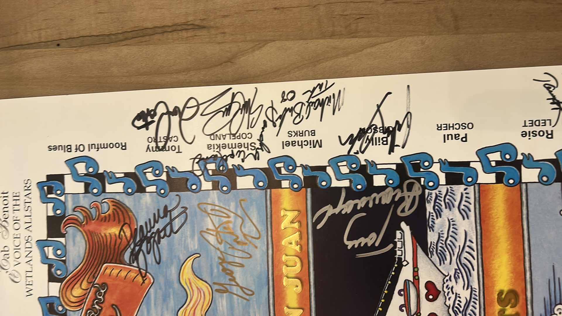 Photo 1 of AUTOGRAPHED LEGENDARY RYTHM & BLUES CRUISE POSTER 24 1/2“ x H20“