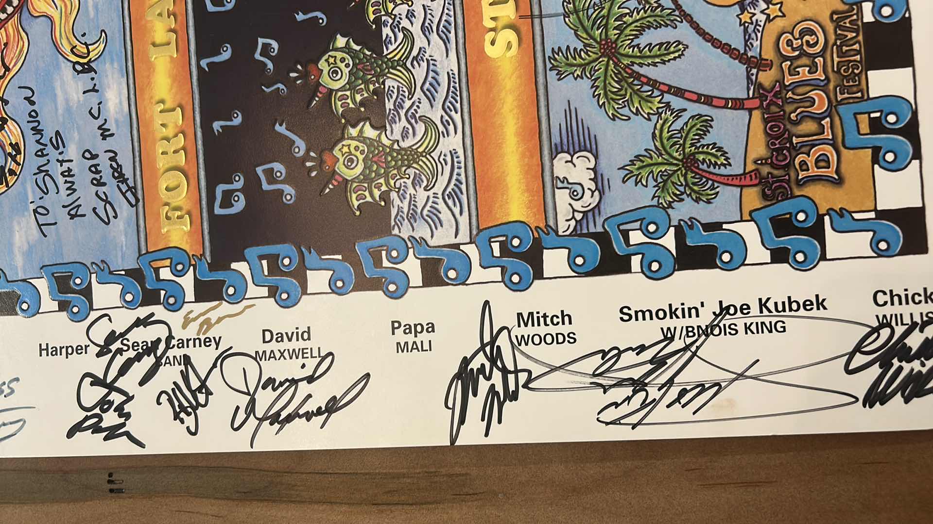 Photo 1 of AUTOGRAPHED LEGENDARY RYTHM & BLUES CRUISE POSTER 24 1/2“ x H20“