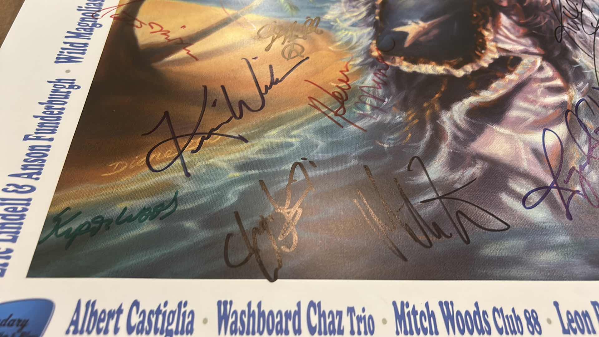 Photo 1 of AUTOGRAPHED LEGENDARY RHYTHM & BLUES CRUISE POSTER 22” x H28”