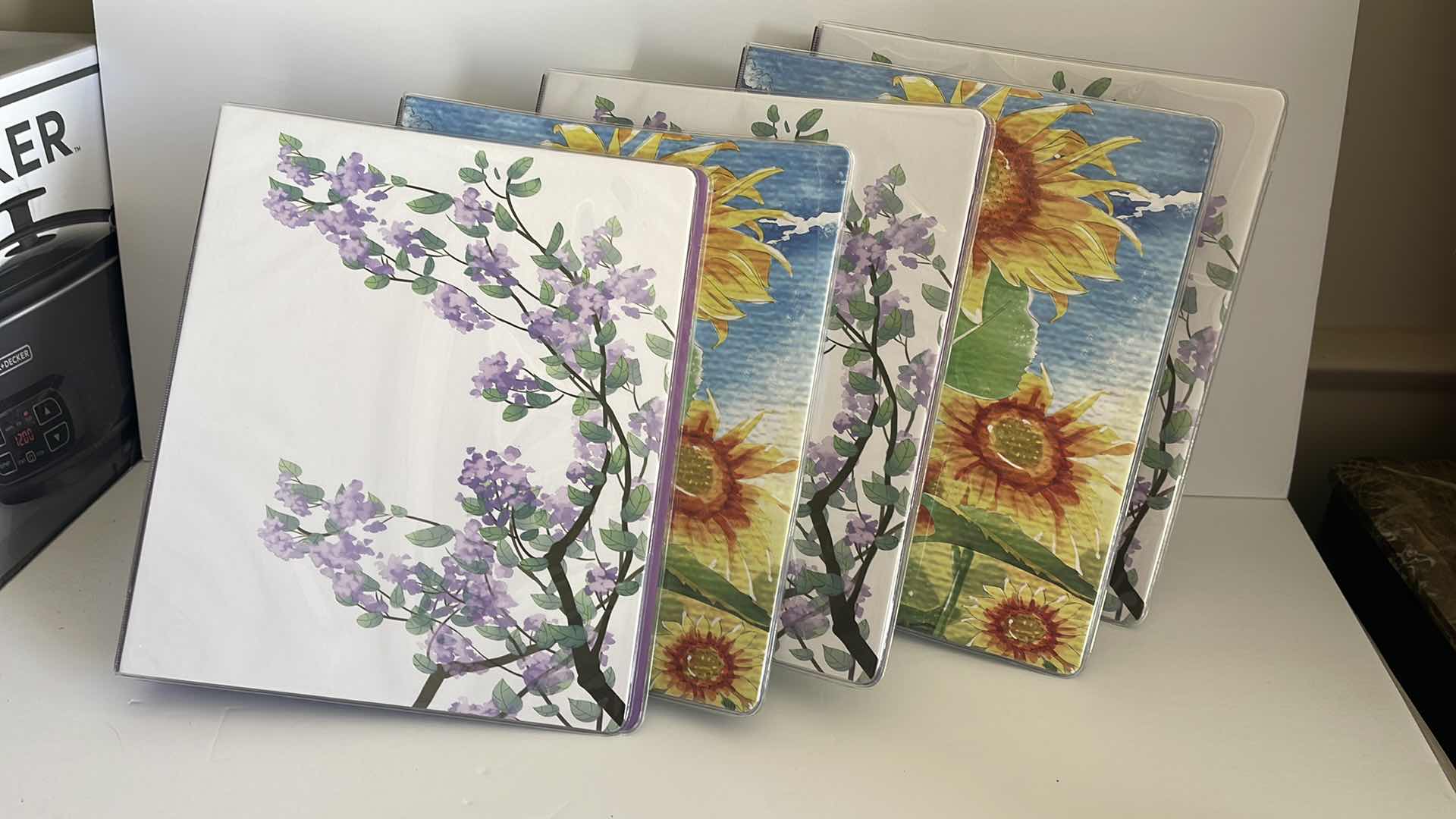 Photo 1 of 6 PACK OF FLORAL BINDERS