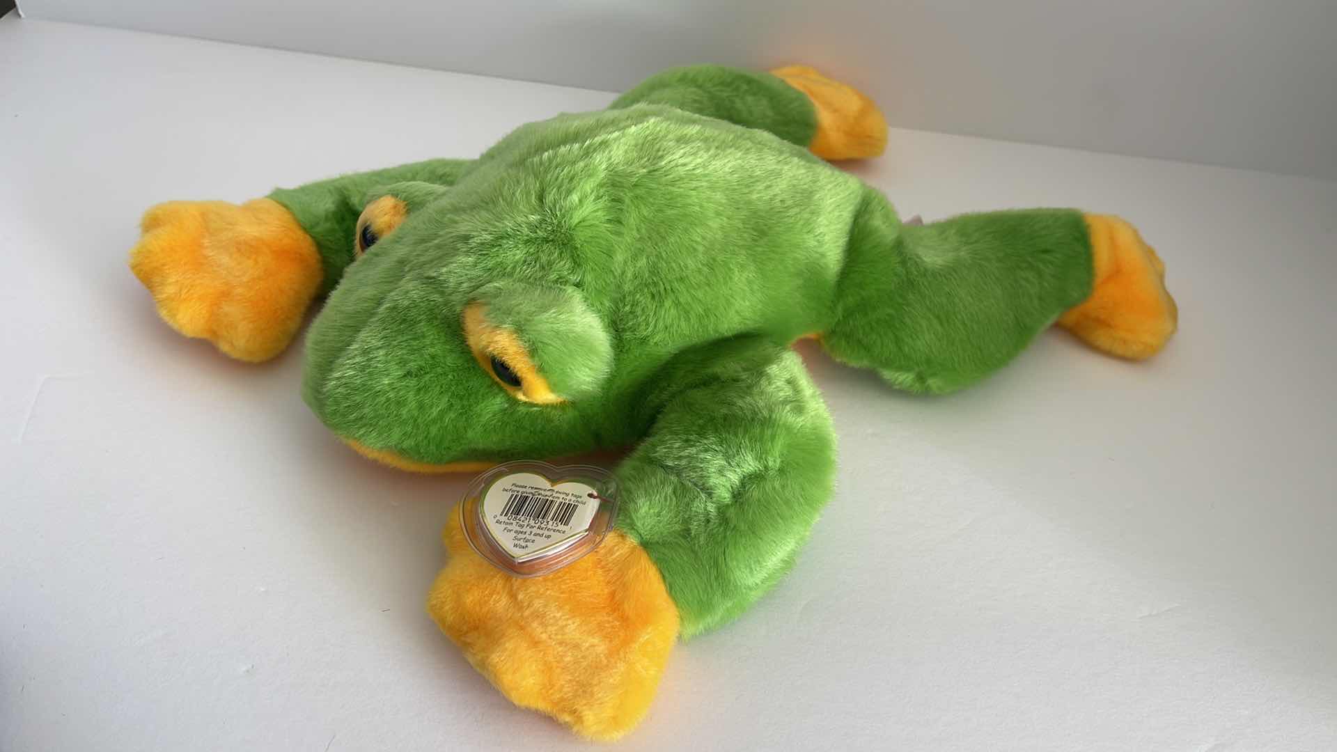 Photo 1 of BEANIE BABIES PANDA PENGUIN FROG NWT