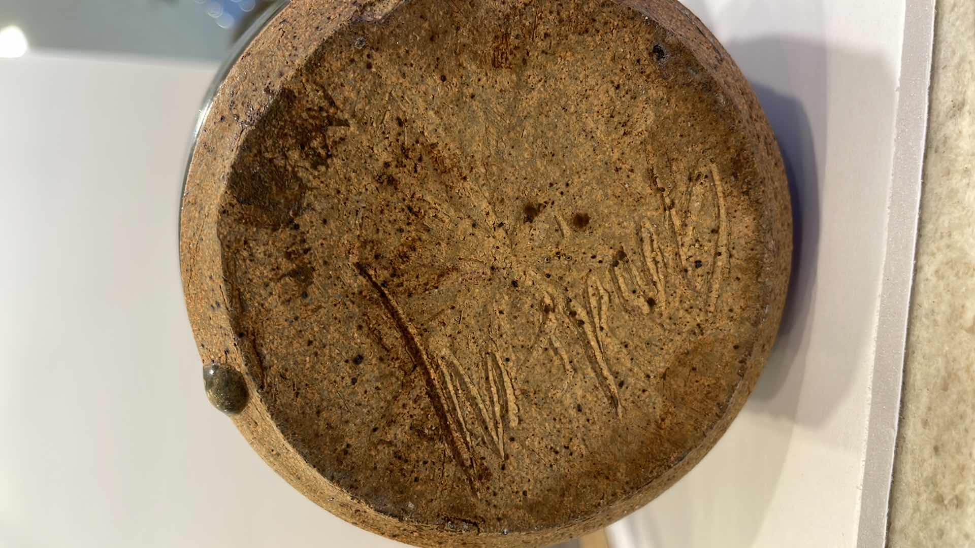 Photo 1 of CHARCUTERIE BOARD & POTTERY SIGNED PITCHER