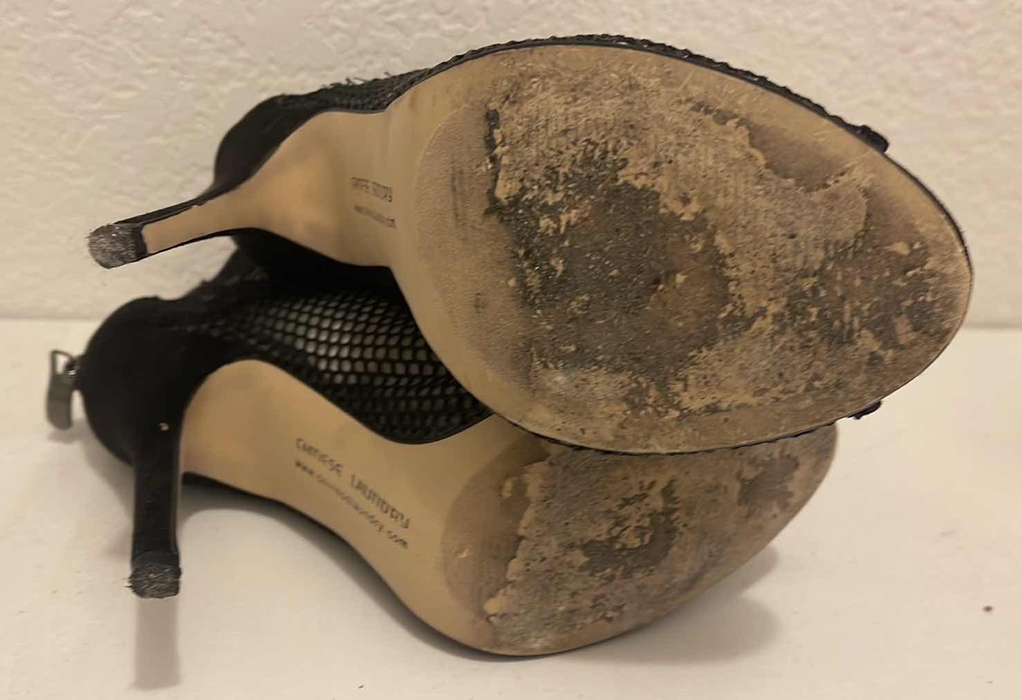 Photo 1 of CHINESE LAUNDRY JEOPARDY BLACK MESH & LACE BOOTIES SIZE 7