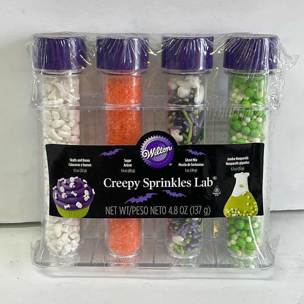 Photo 1 of NWT WILTON HALLOWEEN COOKIE CUTTERS, TREAT BAGS & CREEPY SPRINKLES LAB - RETAIL PRICE $50.00