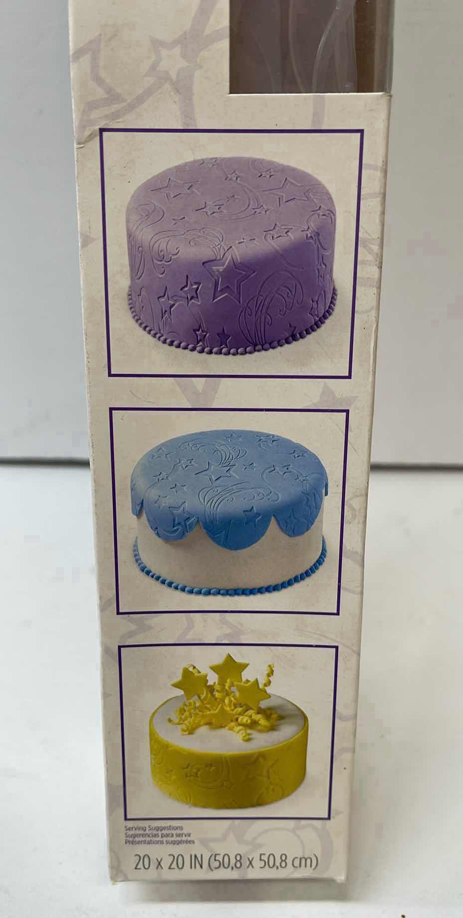 Photo 1 of NEW WILTON FODANT IMPRINT MAT “ SWIRLING STARS” 20”x20”  RETAIL PRICE $36.00