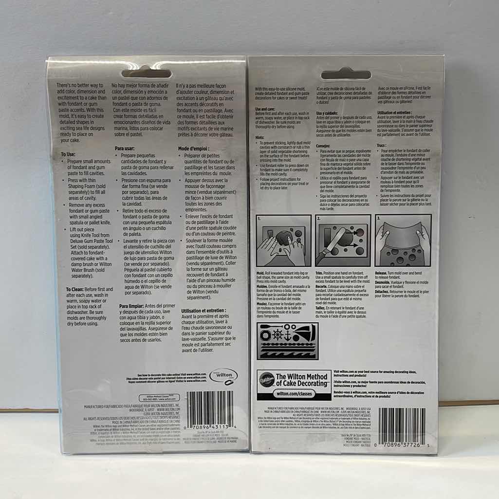 Photo 1 of NEW WILTON FONDANT AND GUM PASTE MOLD “NAUTICAL & SEA LIFE” - RETAIL PRICE $21.00