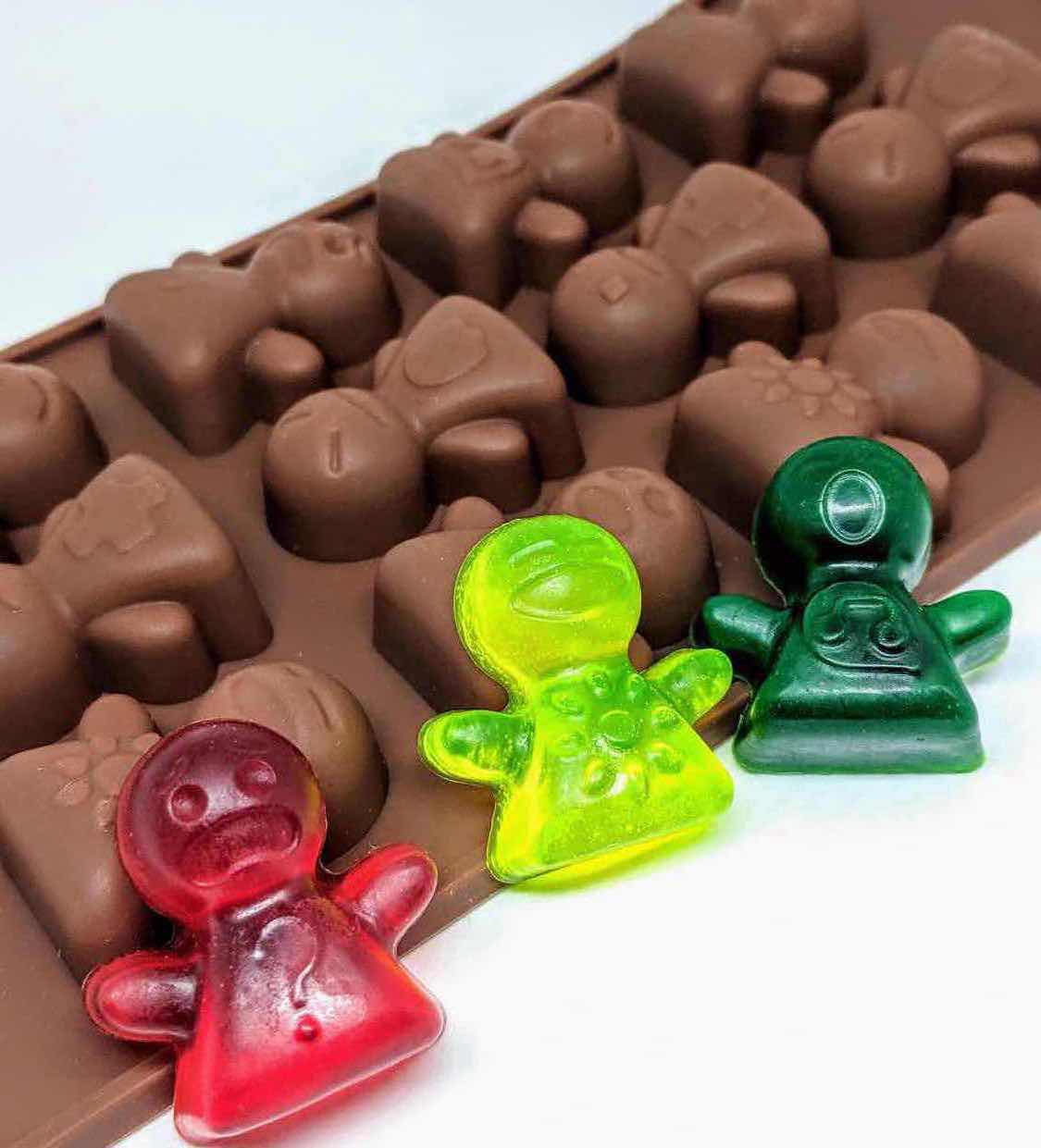 Photo 1 of NEW SILICONE CANDY AND OTHER CRAFTS MOLDS -TOTAL RETAIL PRICE $23.00