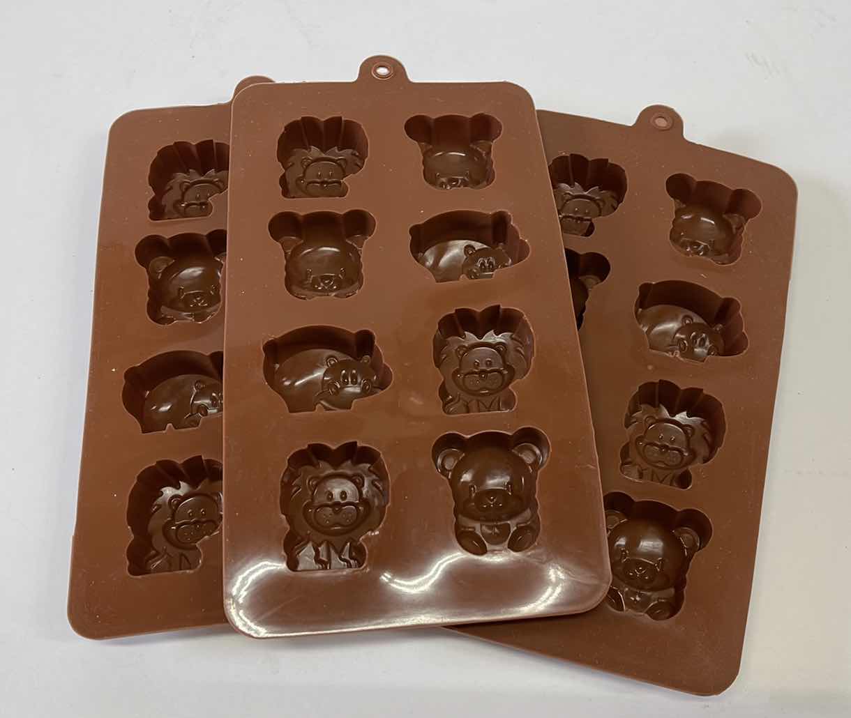 Photo 1 of NEW SILICONE ZOO ANIMALS CANDY AND OTHER CRAFTS MOLDS -TOTAL RETAIL PRICE $19.00