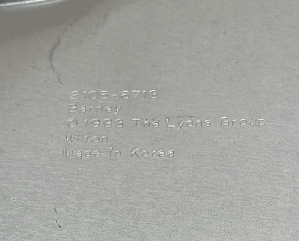 Photo 1 of VINTAGE WILTON “1993 BARNEY” CAKE PAN - RETAIL PRICE $23.00