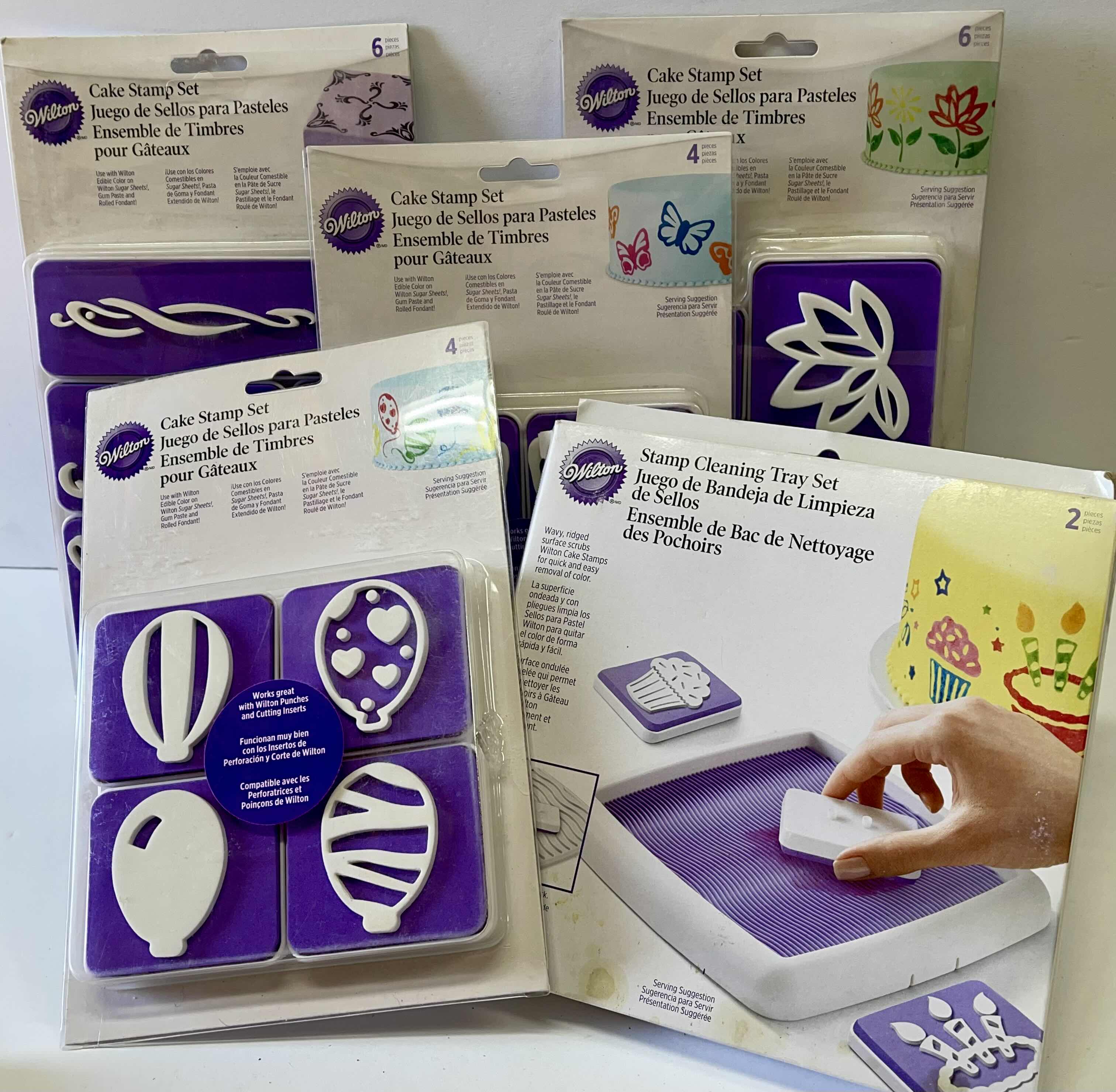 Photo 1 of NEW WILTON 5 PIECE STAMP SETS & CLEANING TRAY - RETAIL PRICE $45.00