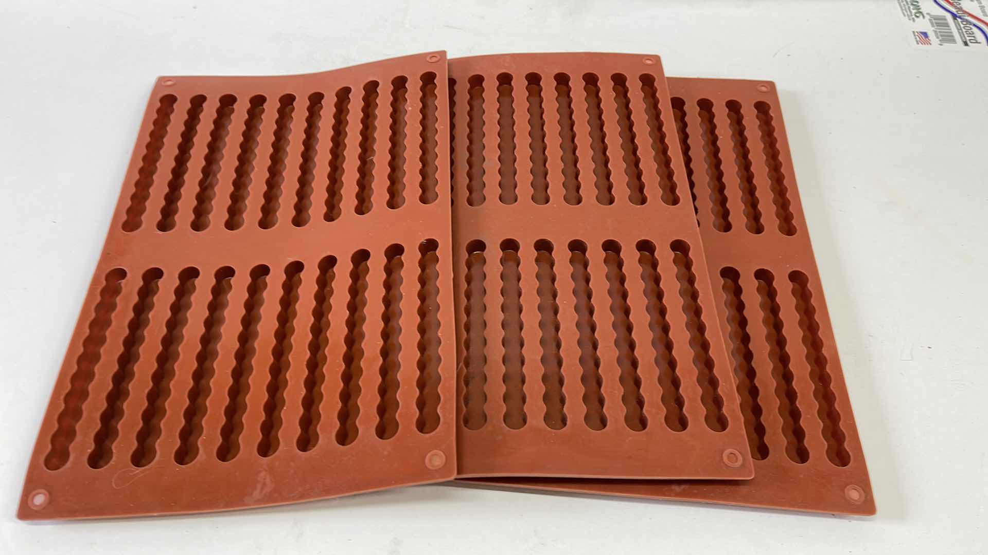 Photo 1 of NEW SILICONE CHOCOLATE CRACKER STICK MOLDS - TOTAL RETAIL PRICE - $20.00