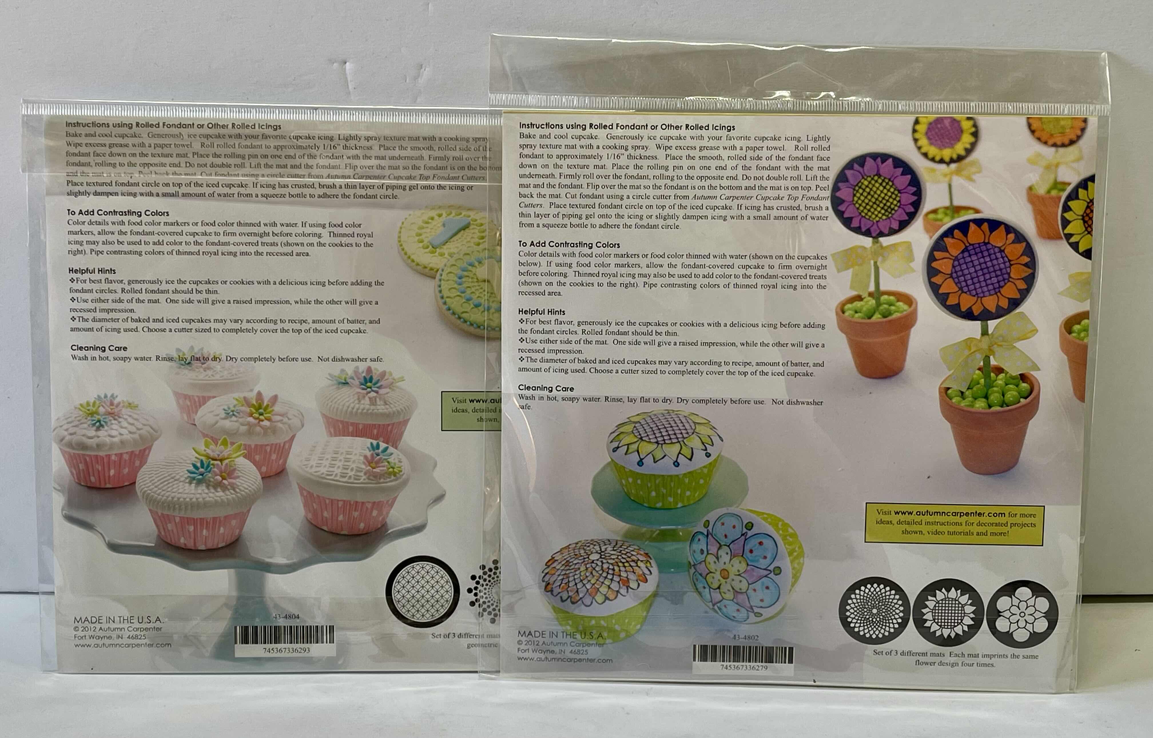 Photo 1 of NEW AUTUMN CARPENTER CUPCAKE & COOKIE TEXTURE TOPS ““ - TOTAL RETAIL PRICE 
$50.00