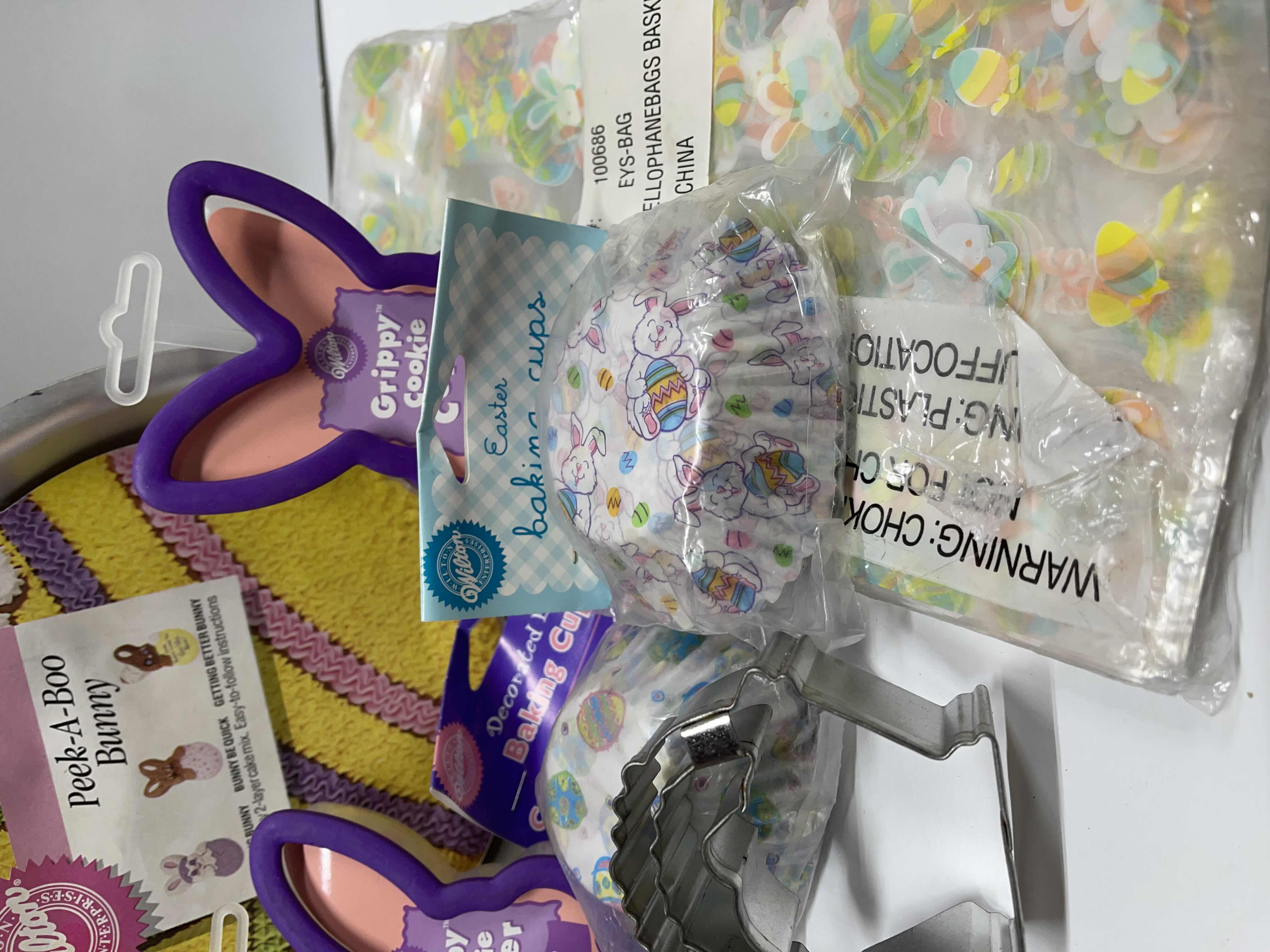 Photo 1 of NOS WILTON EASTER CAKE PAN , COOKIE CUTTERS, CUPCAKE LINERS & MUCH MORE - TOTAL RETAIL PRICE $52.00