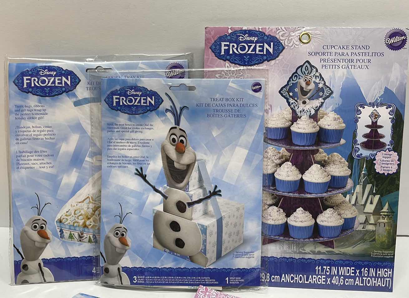 Photo 1 of NOS WILTON DISNEY FROZEN PARTY SUPPLIES- TOTAL RETAIL PRICE $68.99