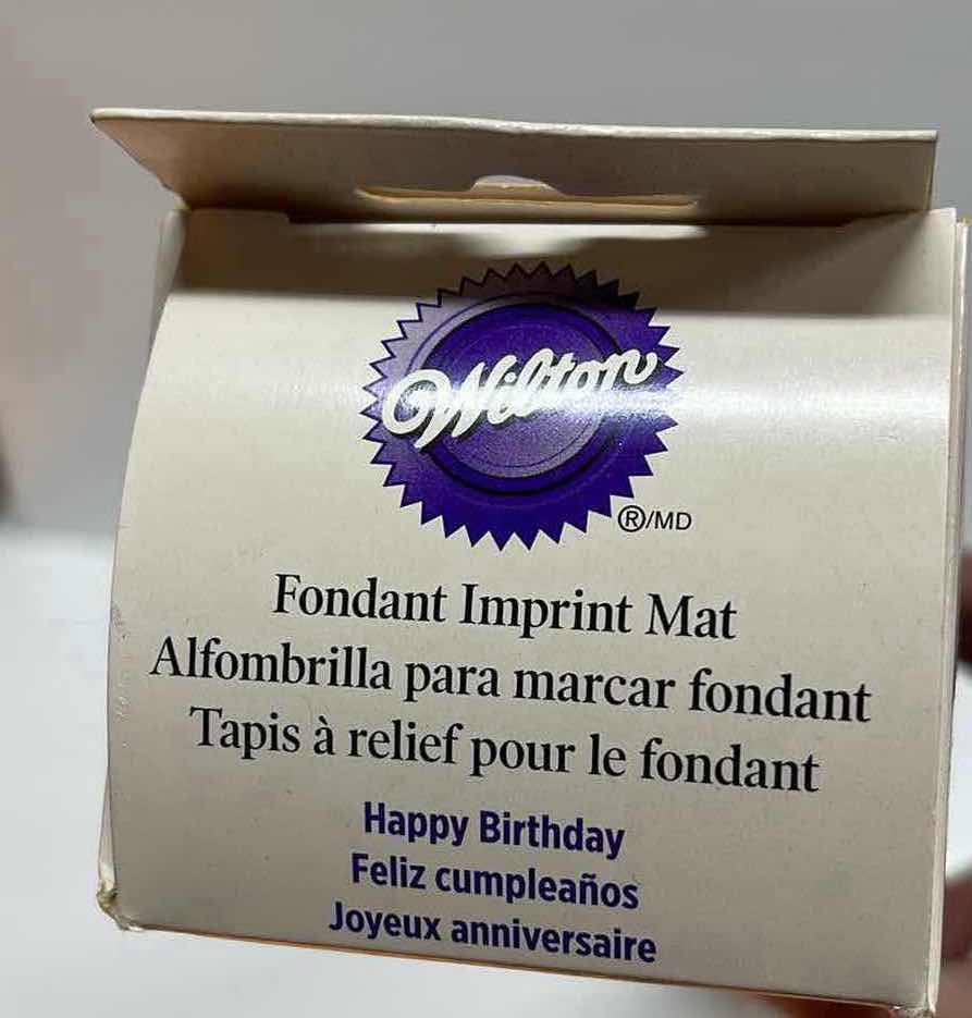 Photo 1 of NEW WILTON FONDANT IMPRINT MAT HAPPY BIRTHDAY 20”x 20” - RETAIL PRICE $25.00