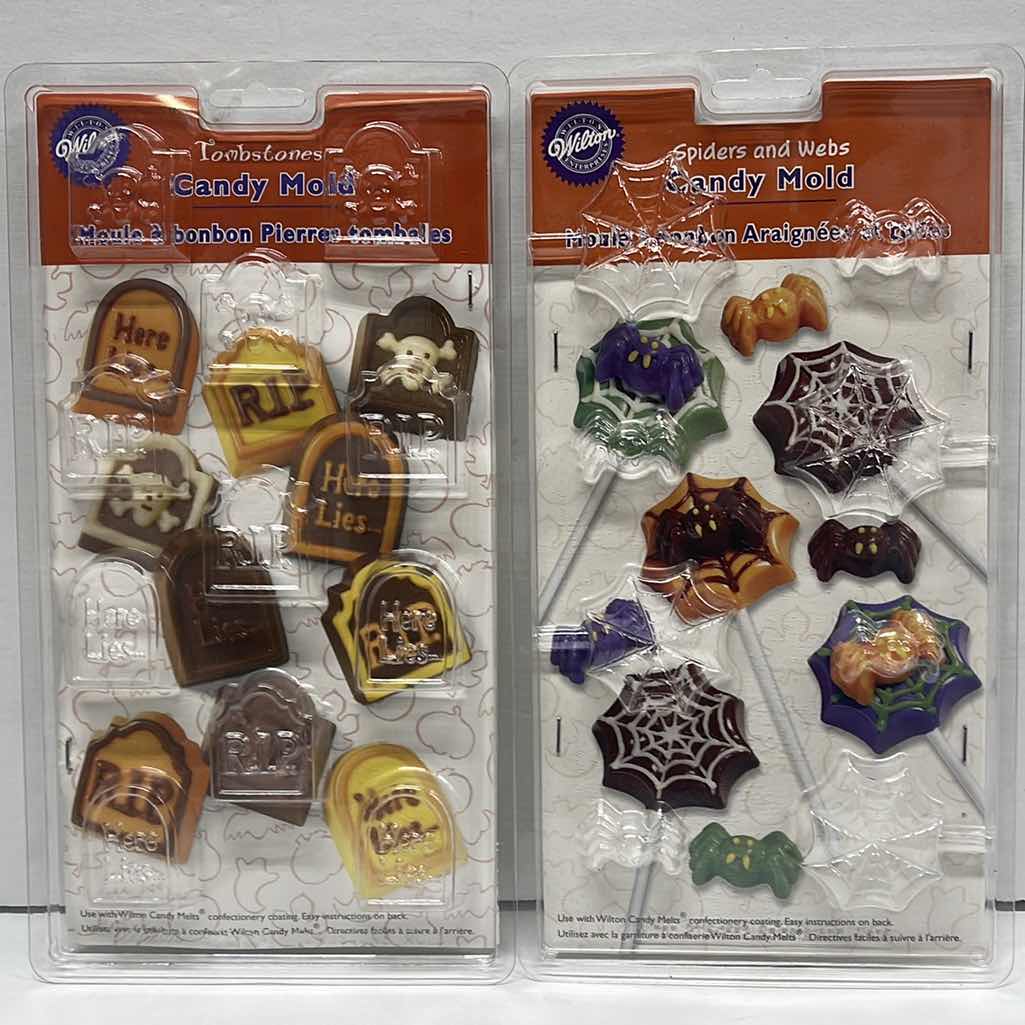 Photo 1 of NEW WILTON HALLOWEEN LOLLIPOP & CANDY  MOLDS - TOTAL RETAIL PRICE $ 42.00
