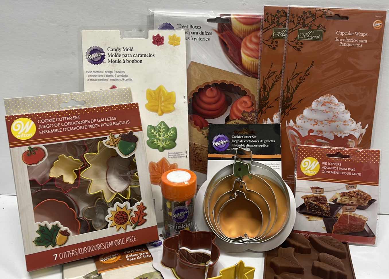 Photo 1 of NEW FALL BAKING COLLECTION, MOLDS, COOKIE CUTTERS, TREAT BAGS AND MUCH MORE- TOTAL RETAIL PRICE $50.99