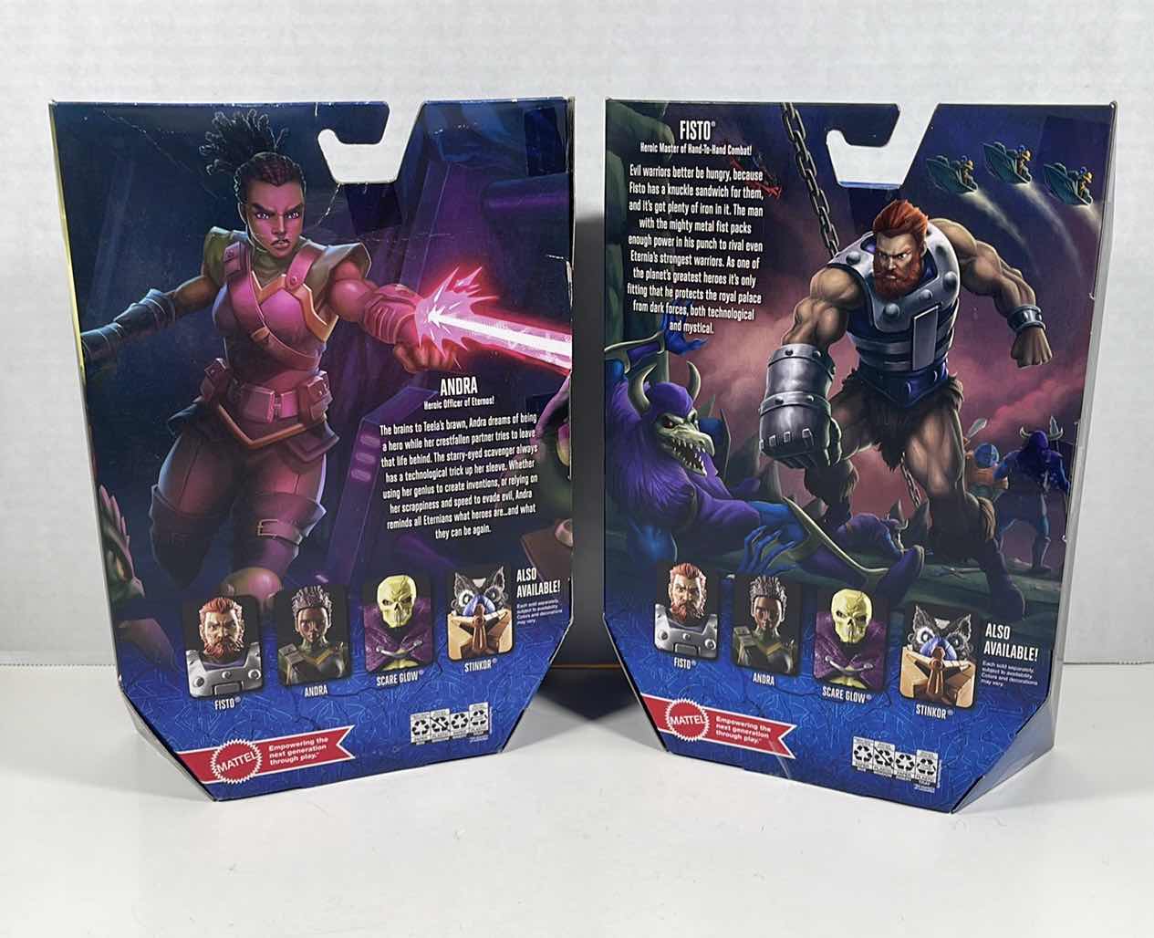 Photo 1 of NIB MATTEL MASTERS OF THE UNIVERSE REVELATION ANDRA & FISTO ACTION FIGURES & ACCESSORIES 2-PACK 