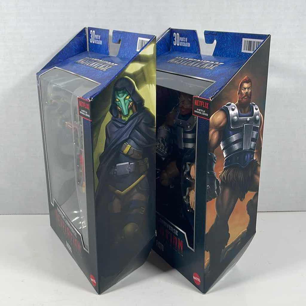 Photo 1 of NIB MATTEL MASTERS OF THE UNIVERSE REVELATION ANDRA & FISTO ACTION FIGURES & ACCESSORIES 2-PACK 