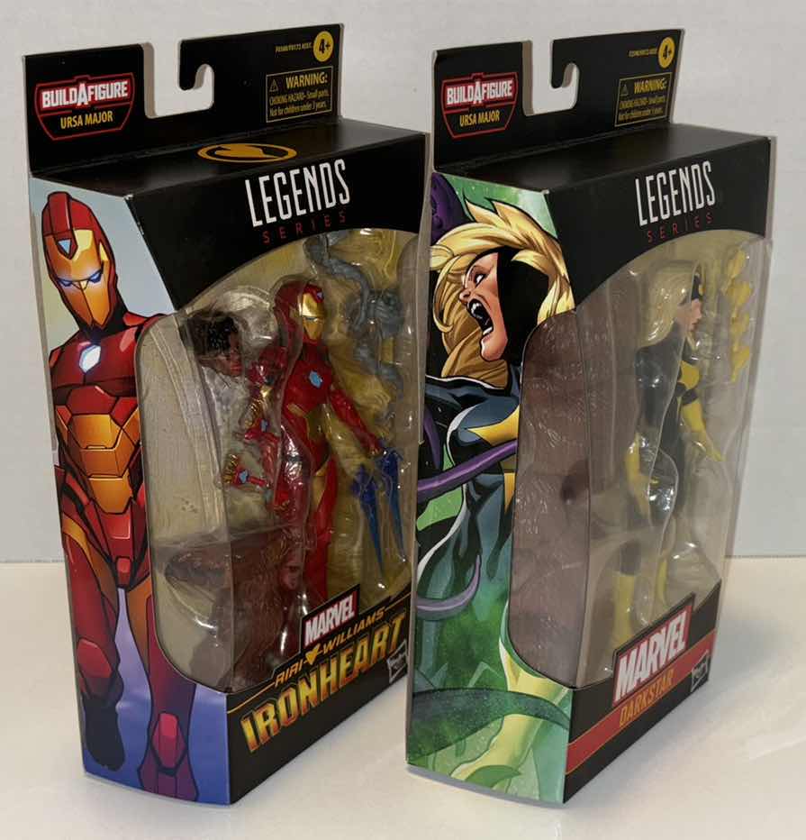 Photo 1 of NEW HASBRO LEGENDS SERIES MARVEL ACTION FIGURE 2-PACK, “RIRI WILLIAMS IRONHEART” & “DARKSTAR”