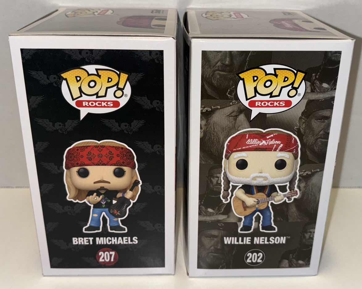Photo 1 of NEW FUNKO POP! ROCKS VINYL FIGURES, #183 QUEEN- FREDDIE MERCURY & #207 BRET MICHAELS